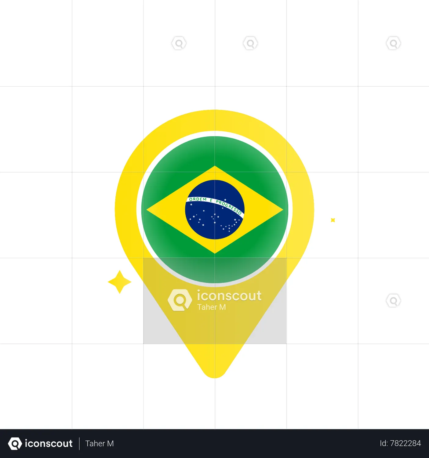 Brazil Location Pin Animated Icon - Free Download Maps And Navigation Animated Icons | IconScout