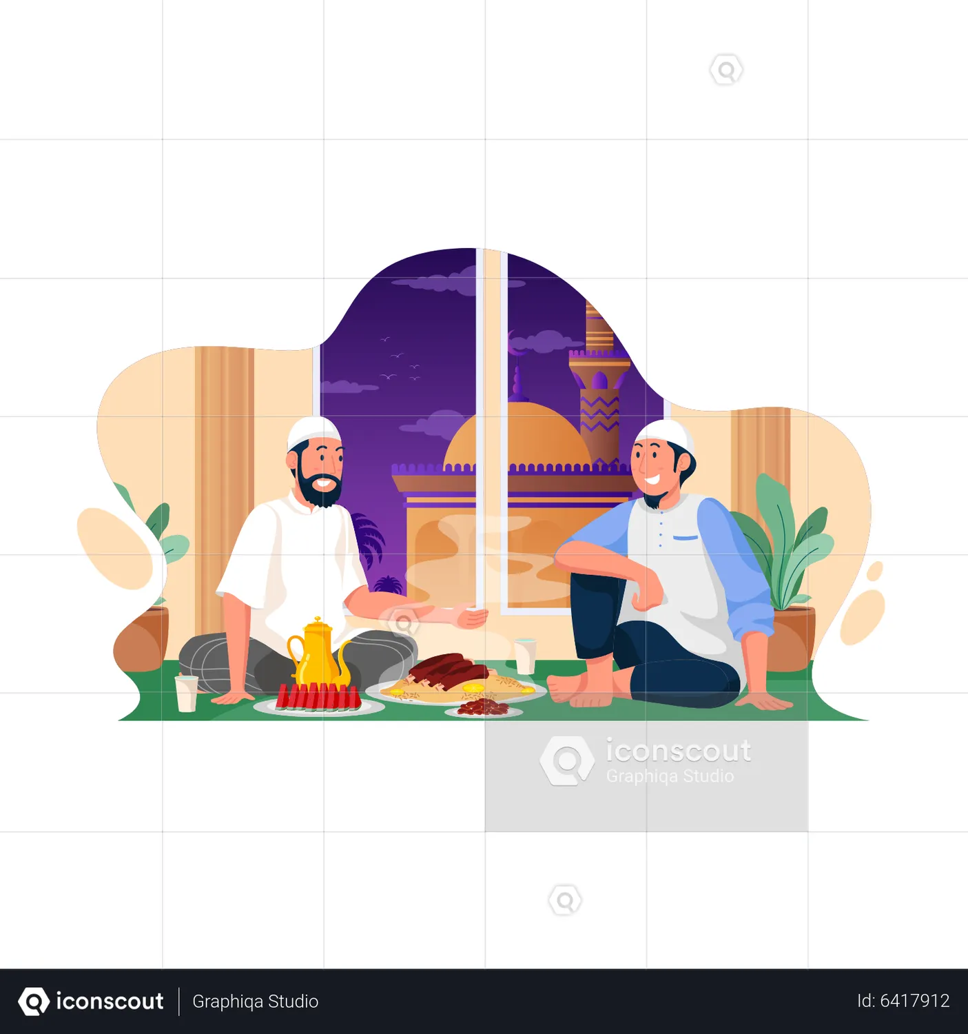 Breaking Fast Animated Illustration download in JSON, LOTTIE or MP4 format