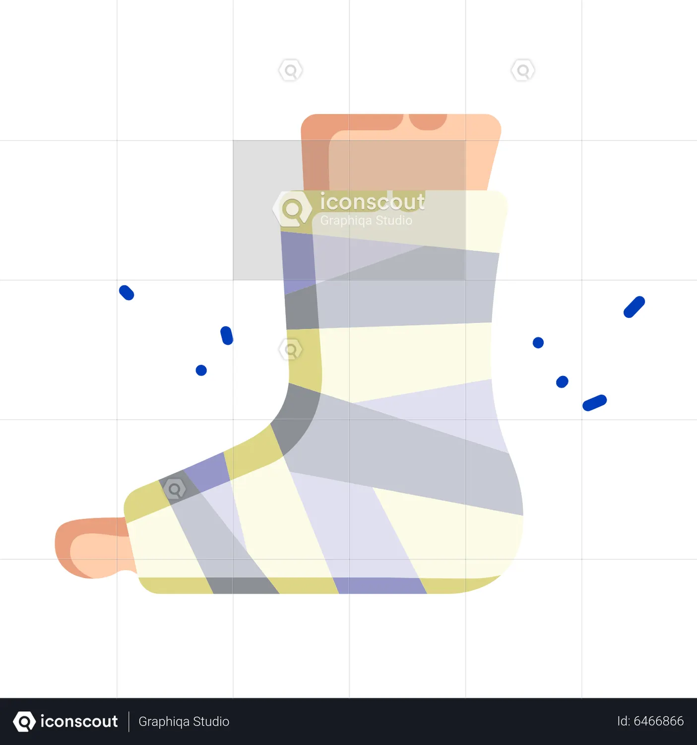 Broken Leg Animated Icon download in JSON, LOTTIE or MP4 format