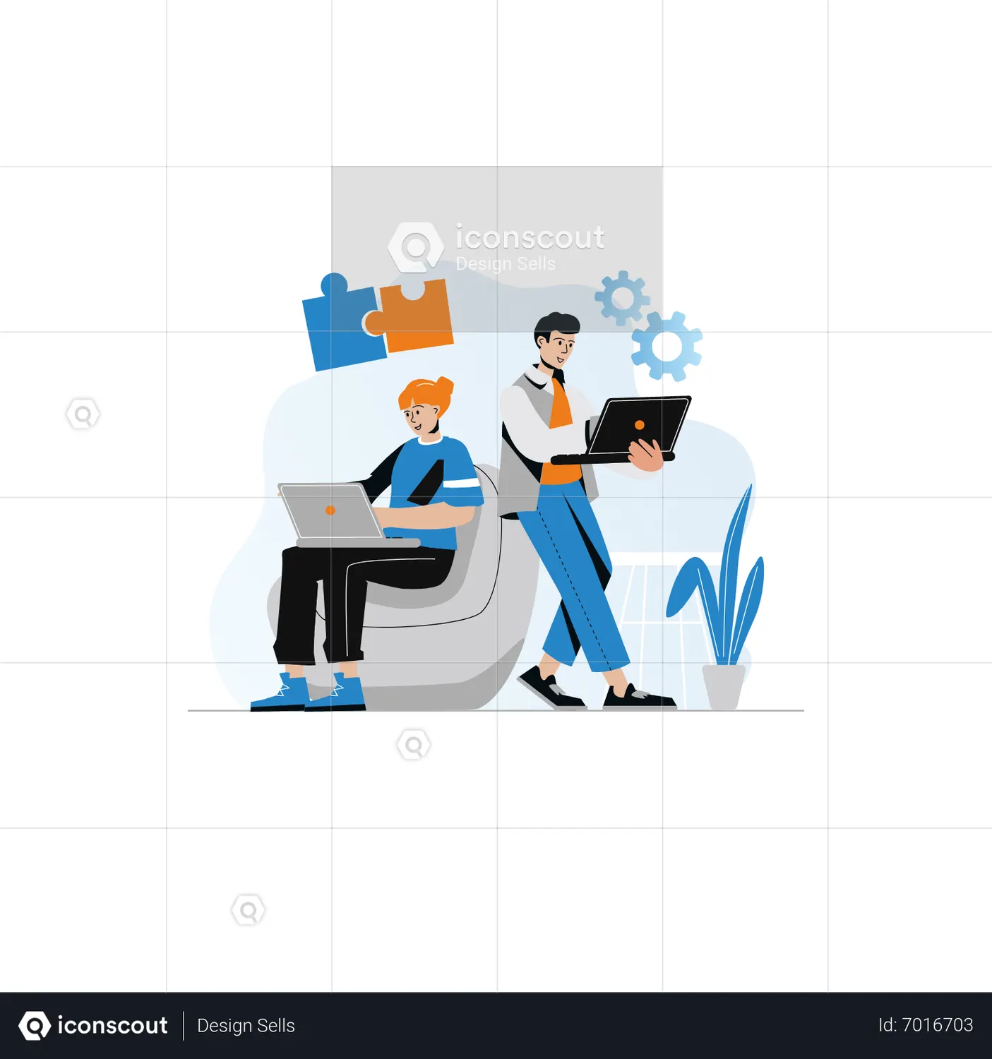 Business Team Doing Collaboration Animation - Free Download ...