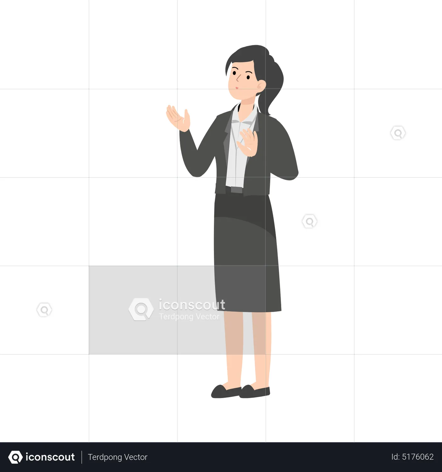 Business Woman Saying No Animated Icon download in JSON, LOTTIE or MP4 ...