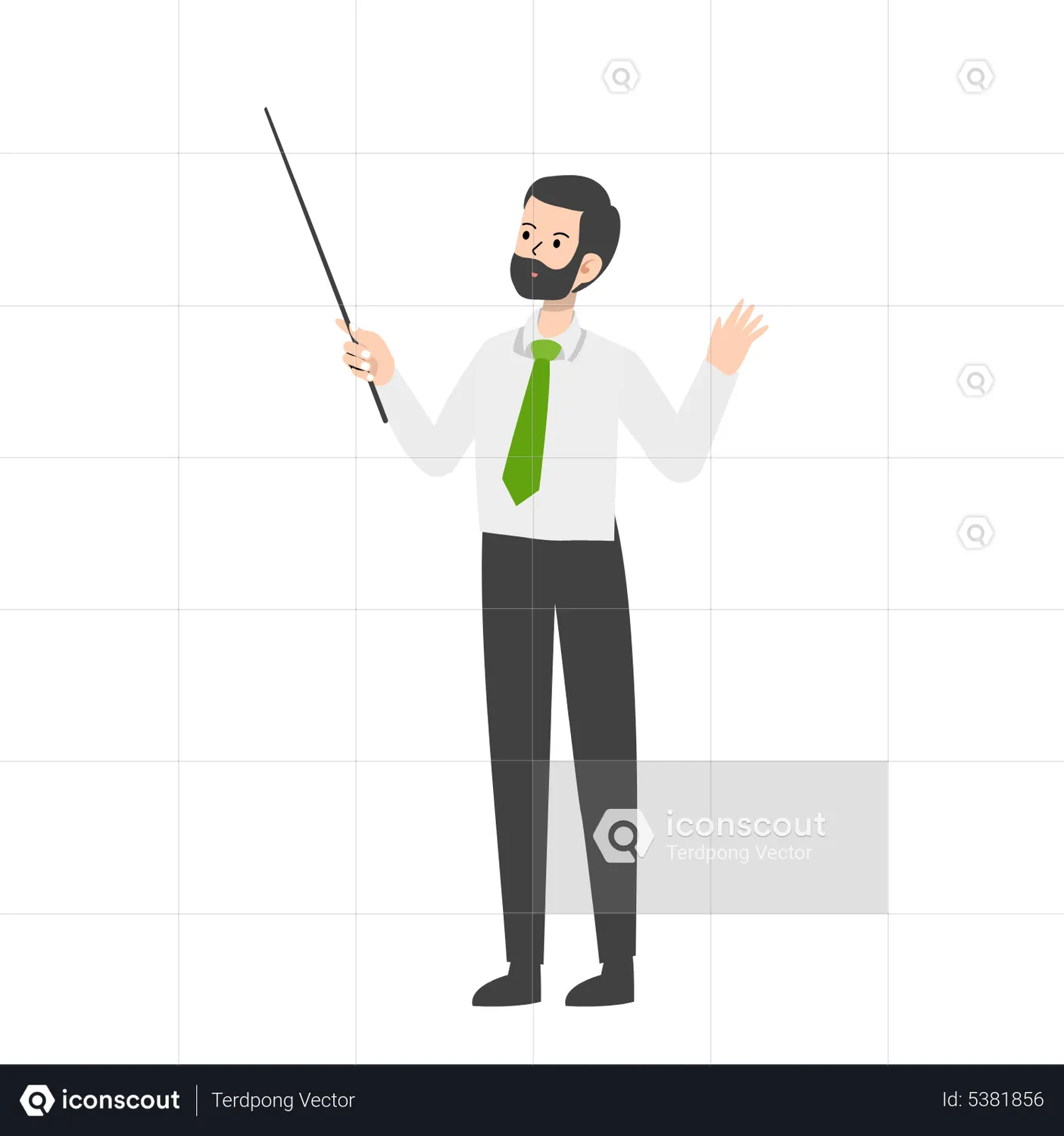 Businessman Presenter Animated Icon - Free Download People Animated ...