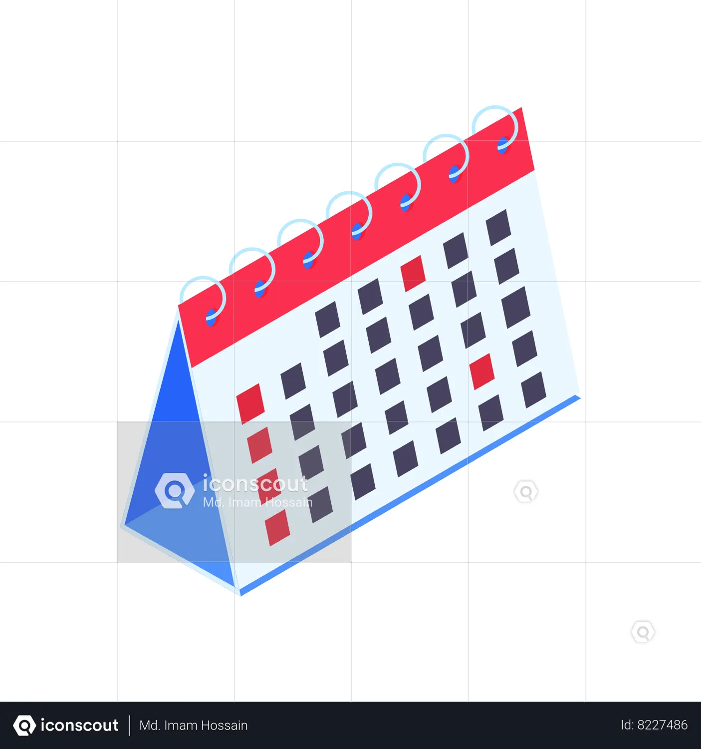 Calender Animated Icon download in JSON, LOTTIE or MP4 format