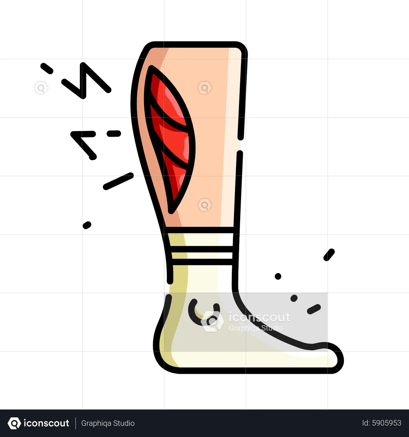 calf-injury-animated-icon-download-in-json-lottie-or-mp4-format