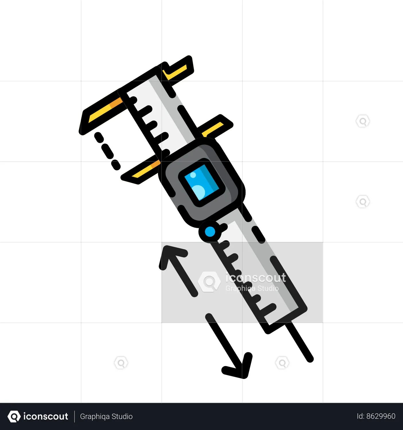Calipers Animated Icon download in JSON, LOTTIE or MP4 format