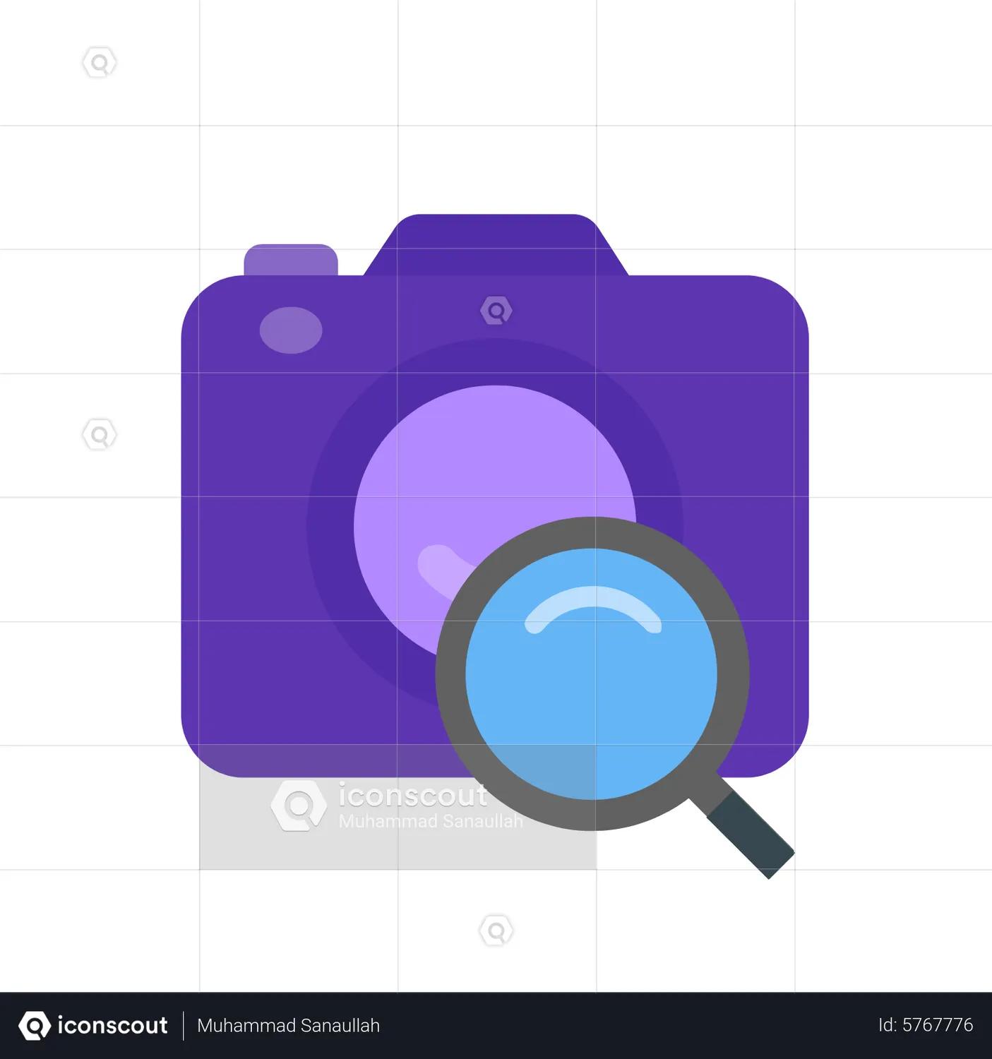 Camera Identification Animated Icon download in JSON, LOTTIE or MP4 format