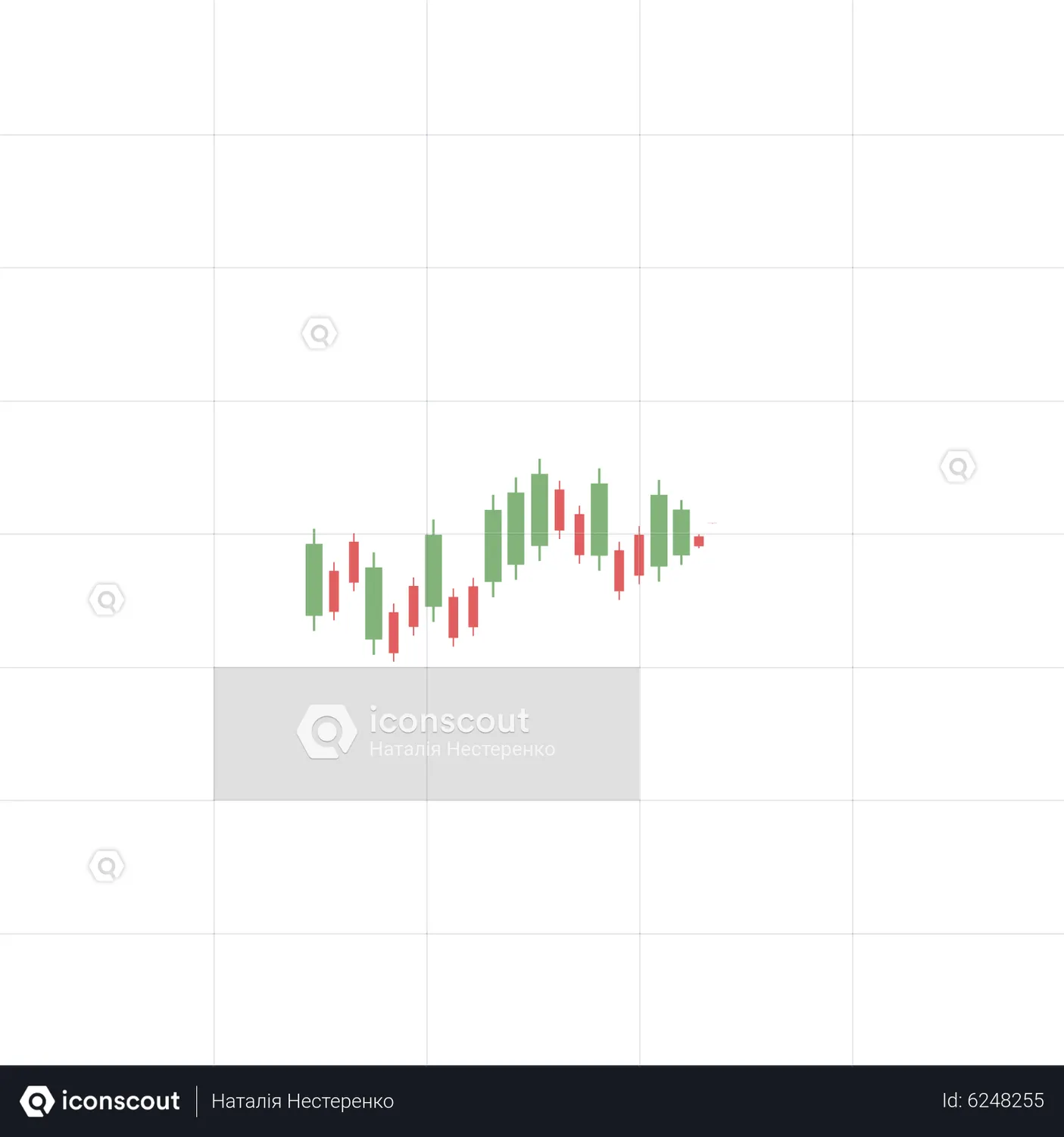 Candlestick Chart Animated Icon download in JSON, LOTTIE or MP4 format