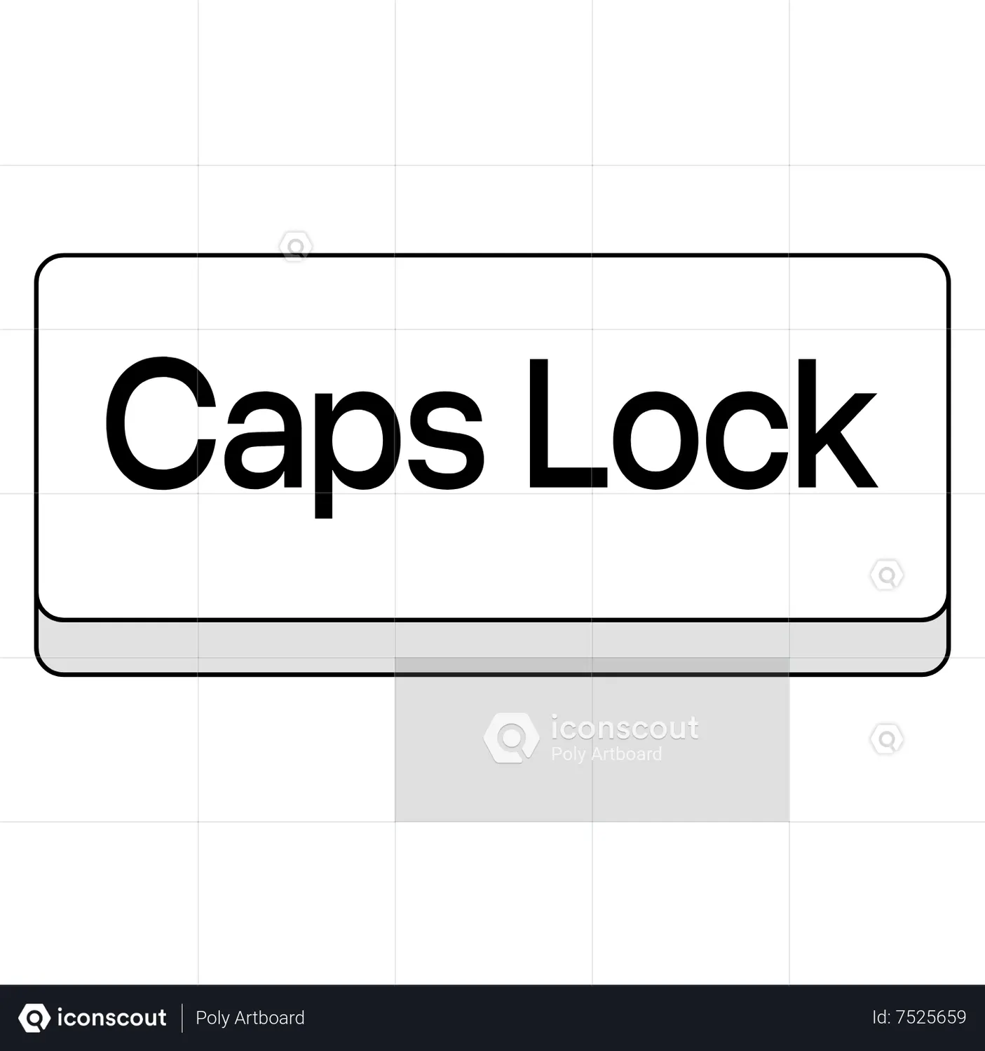 Caps Lock Animated Icon download in JSON, LOTTIE or MP4 format
