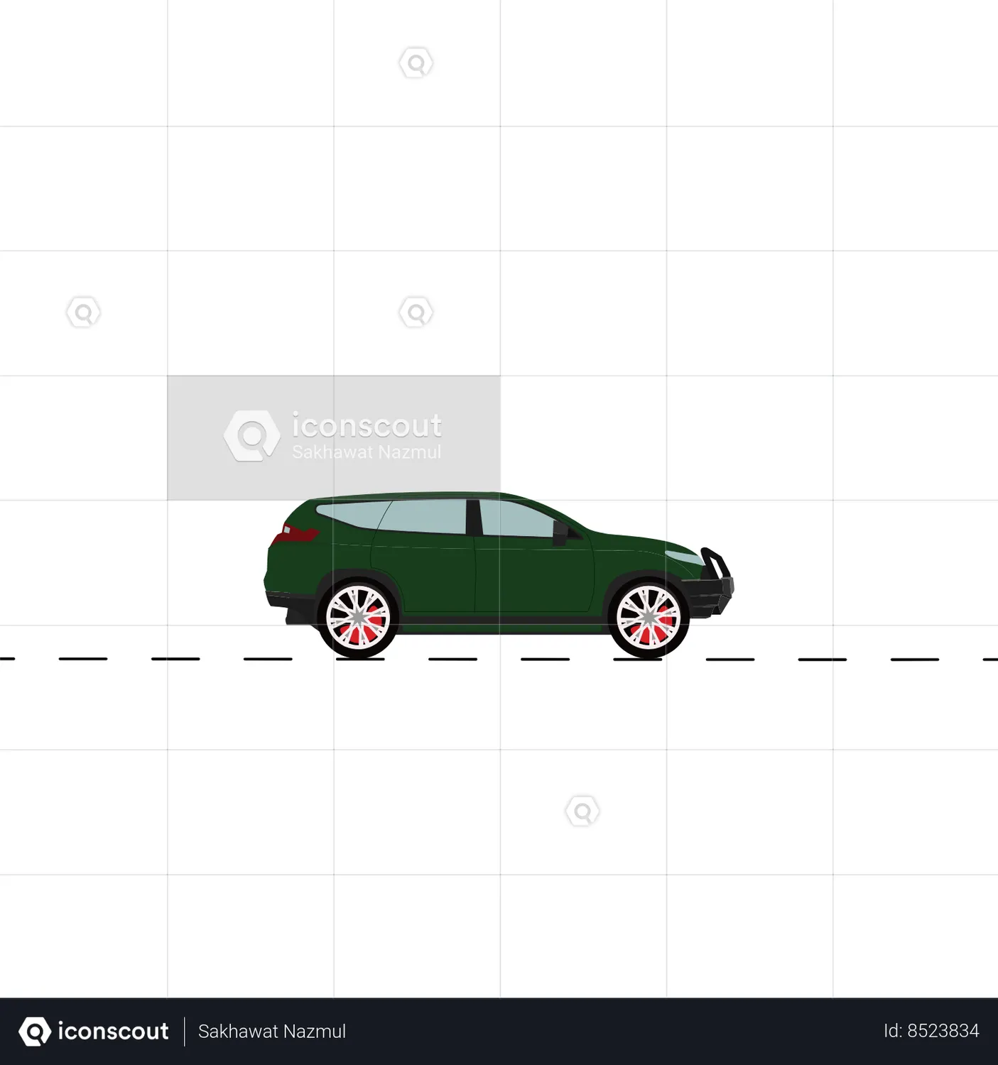 Car Animation Animated Icon download in JSON, LOTTIE or MP4 format