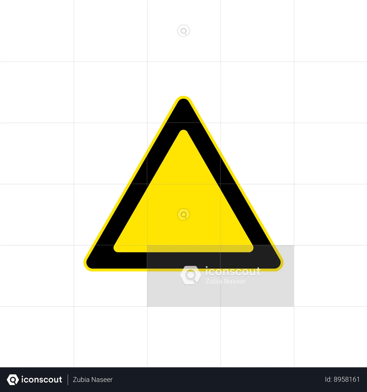 Cctv camera warning sign animated icon download in json lottie or mp4