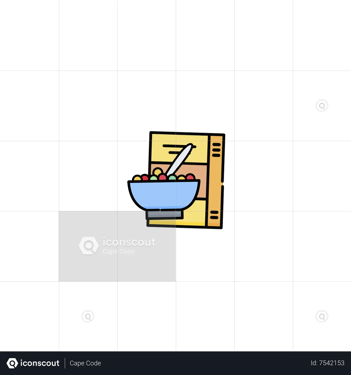 Cereal Animated Icon download in JSON, LOTTIE or MP4 format
