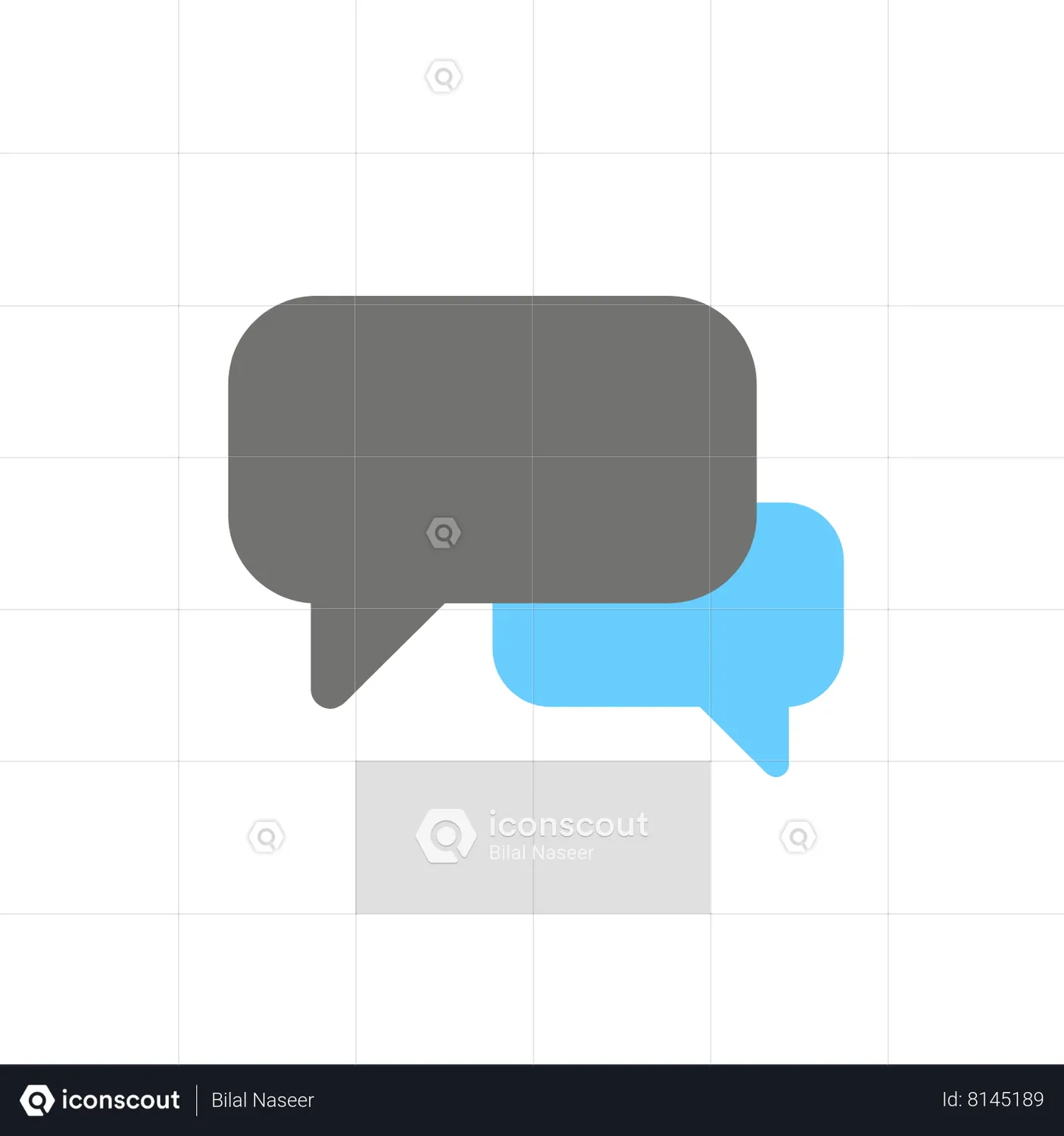 Chat Animated Icon download in JSON, LOTTIE or MP4 format