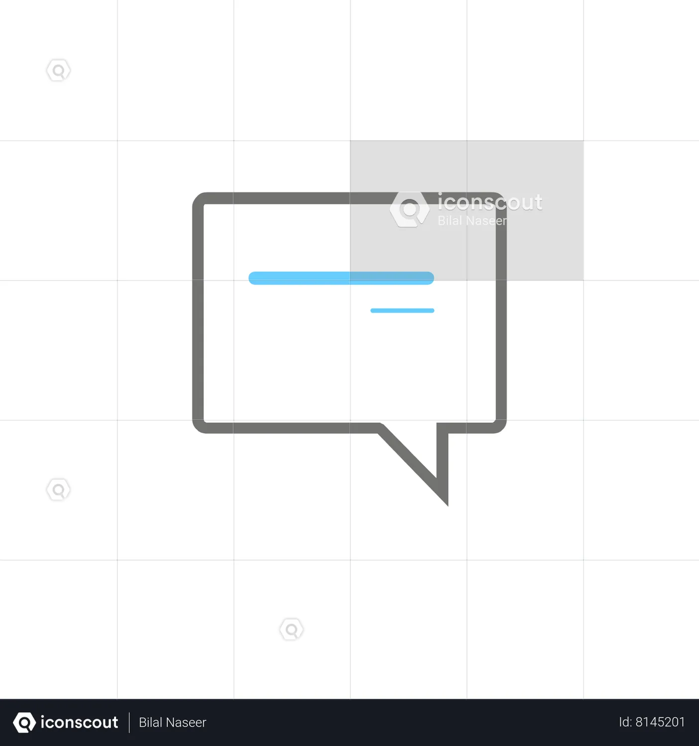 Chat Animated Icon download in JSON, LOTTIE or MP4 format