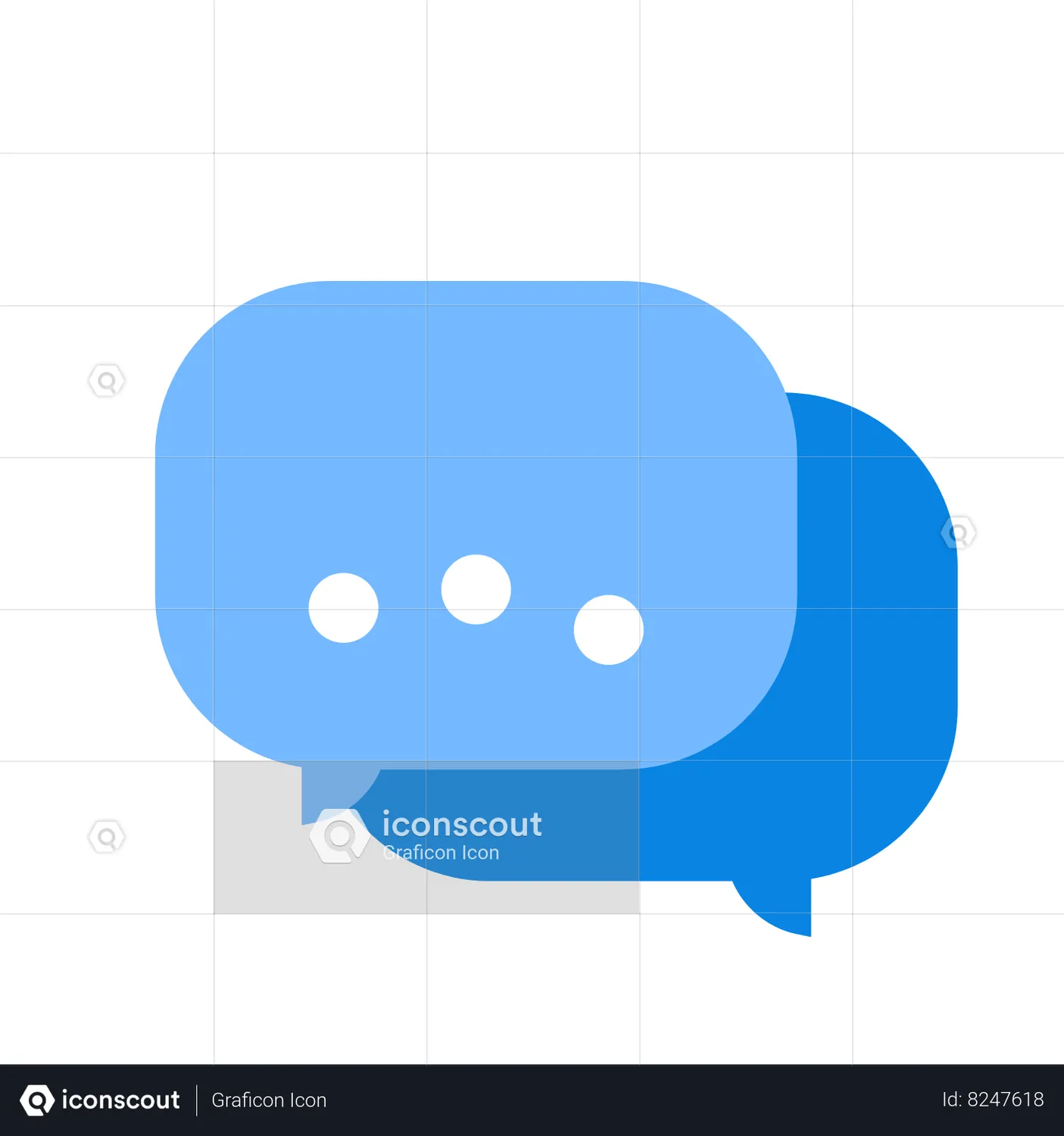 Chat Animated Icon download in JSON, LOTTIE or MP4 format