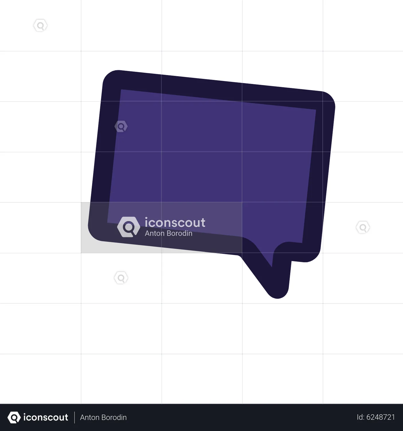 Chat Bubble Animated Icon download in JSON, LOTTIE or MP4 format