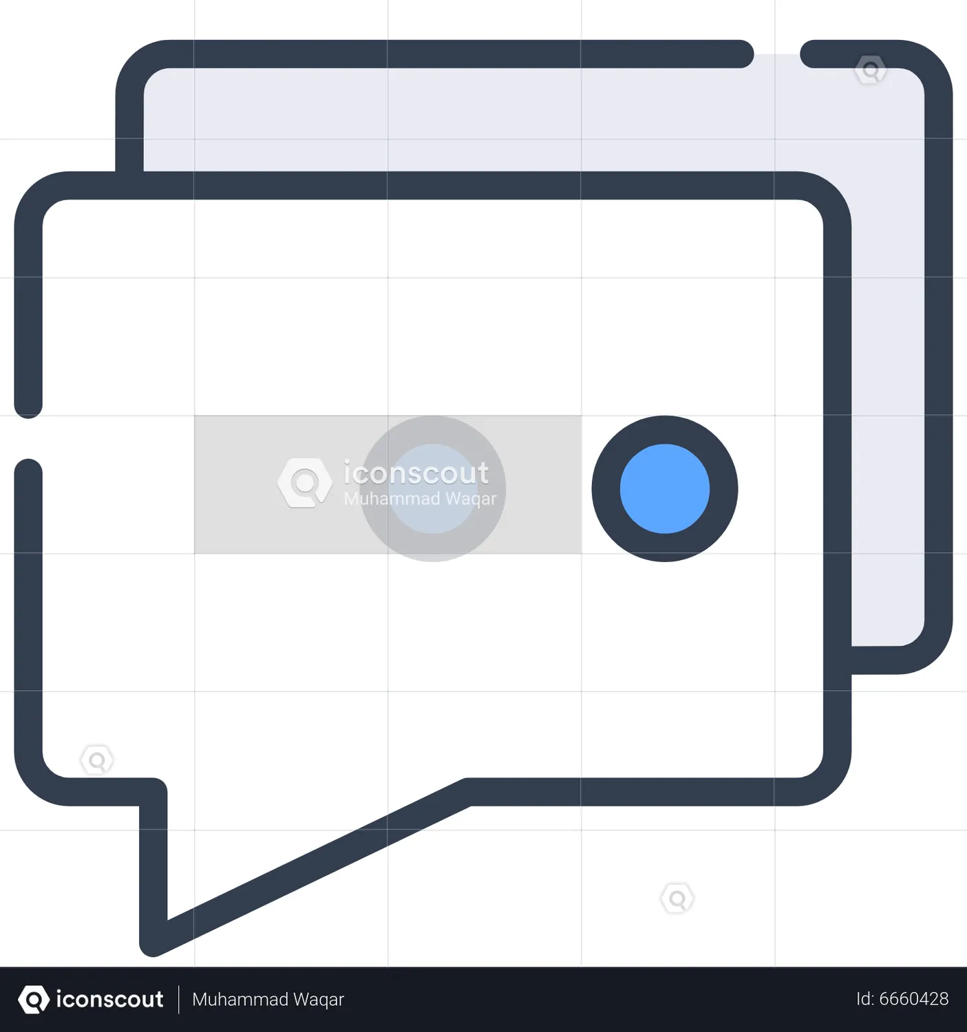 Chat Bubble Animated Icon download in JSON, LOTTIE or MP4 format