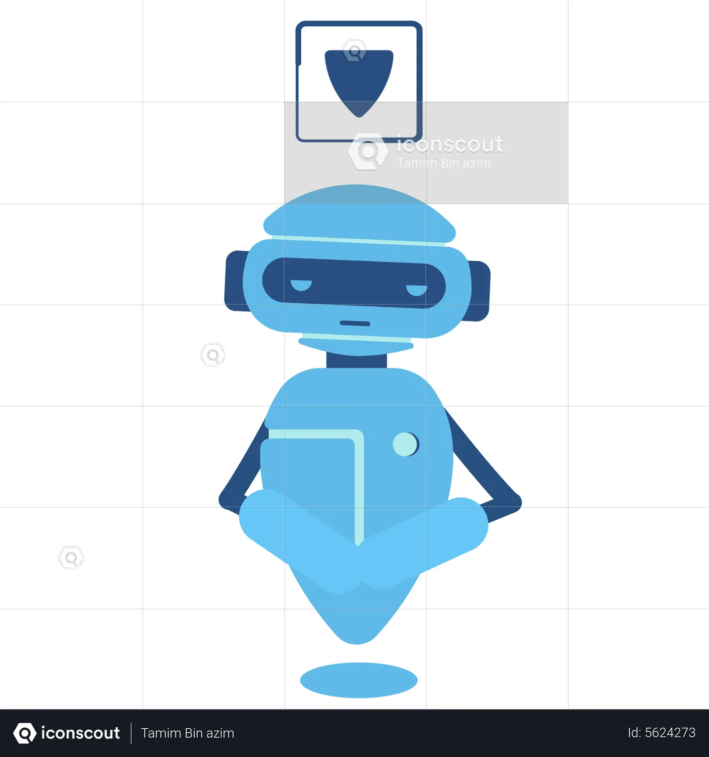 Chatbot Data Privacy Animated Icon Download In Json, Lottie Or Mp4 Format