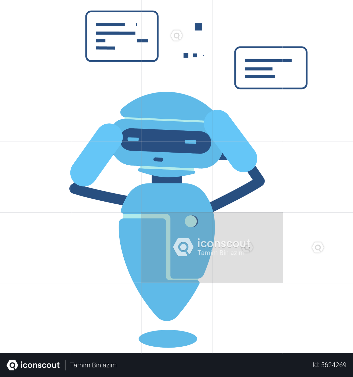 Chatbot Thinking Loading Texting Ai Animation by Tamim Bin Azim ...