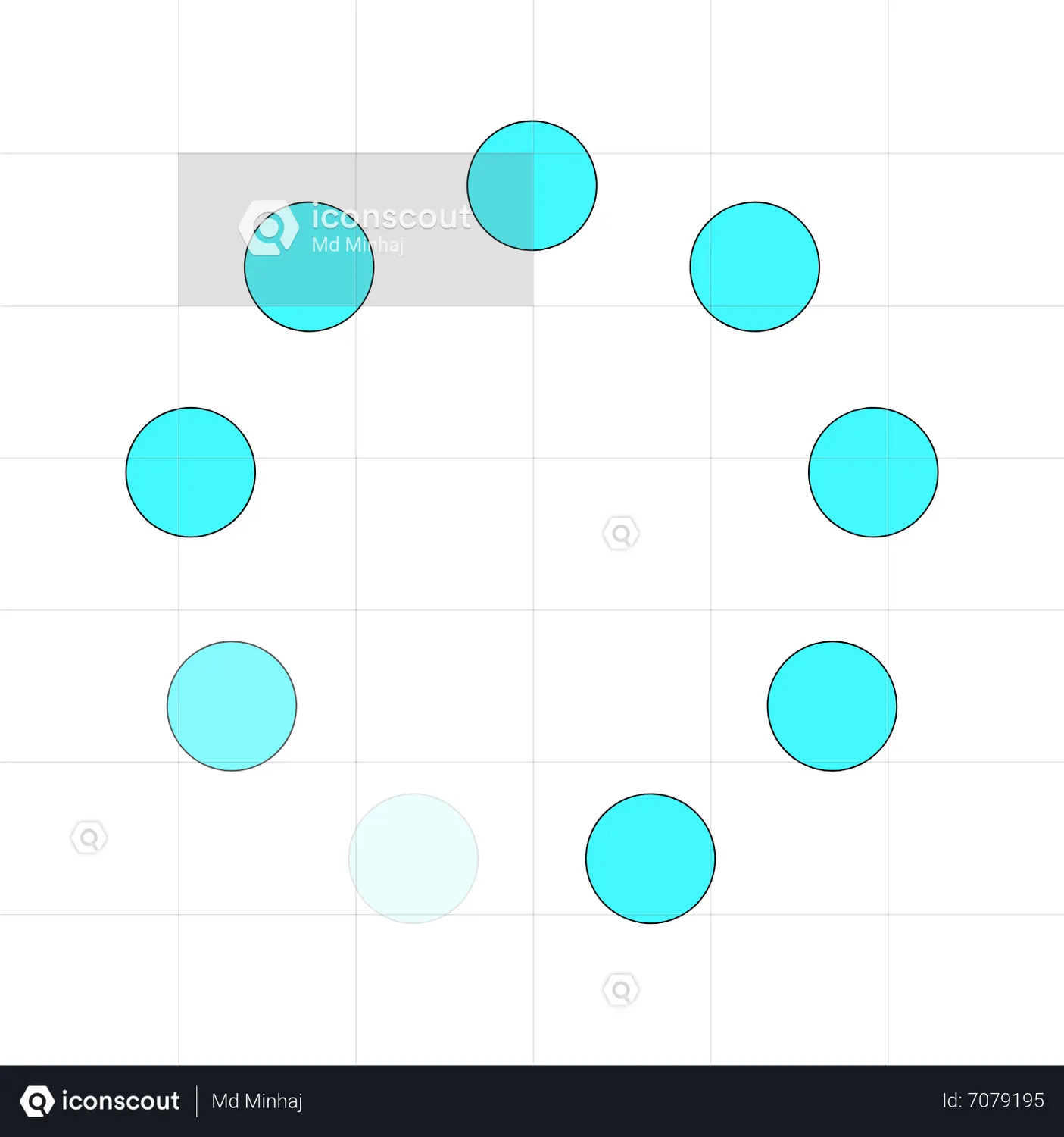 Circle Loading Animated Icon download in JSON, LOTTIE or MP4 format