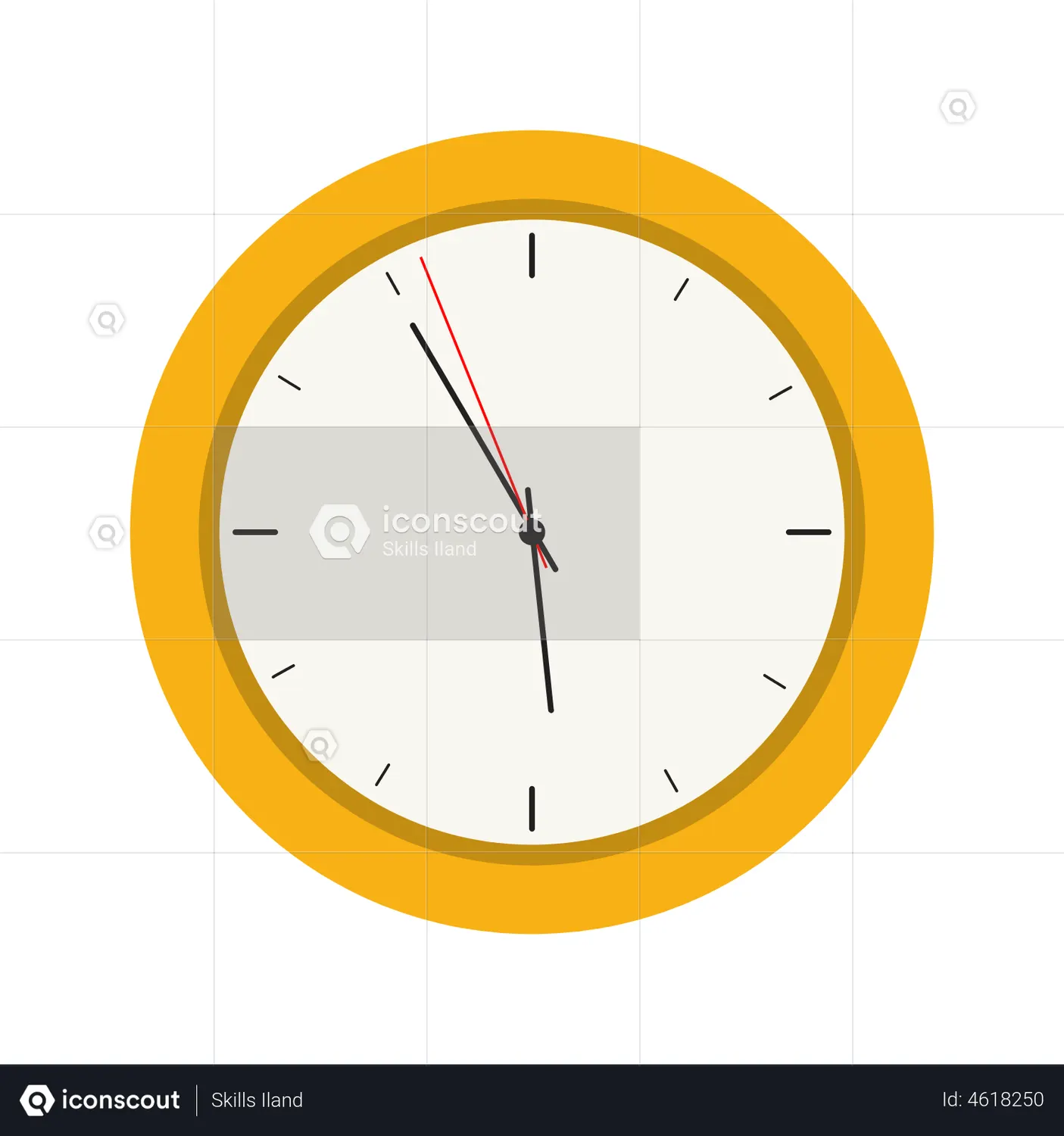 Clock Animated Icon download in JSON, LOTTIE or MP4 format