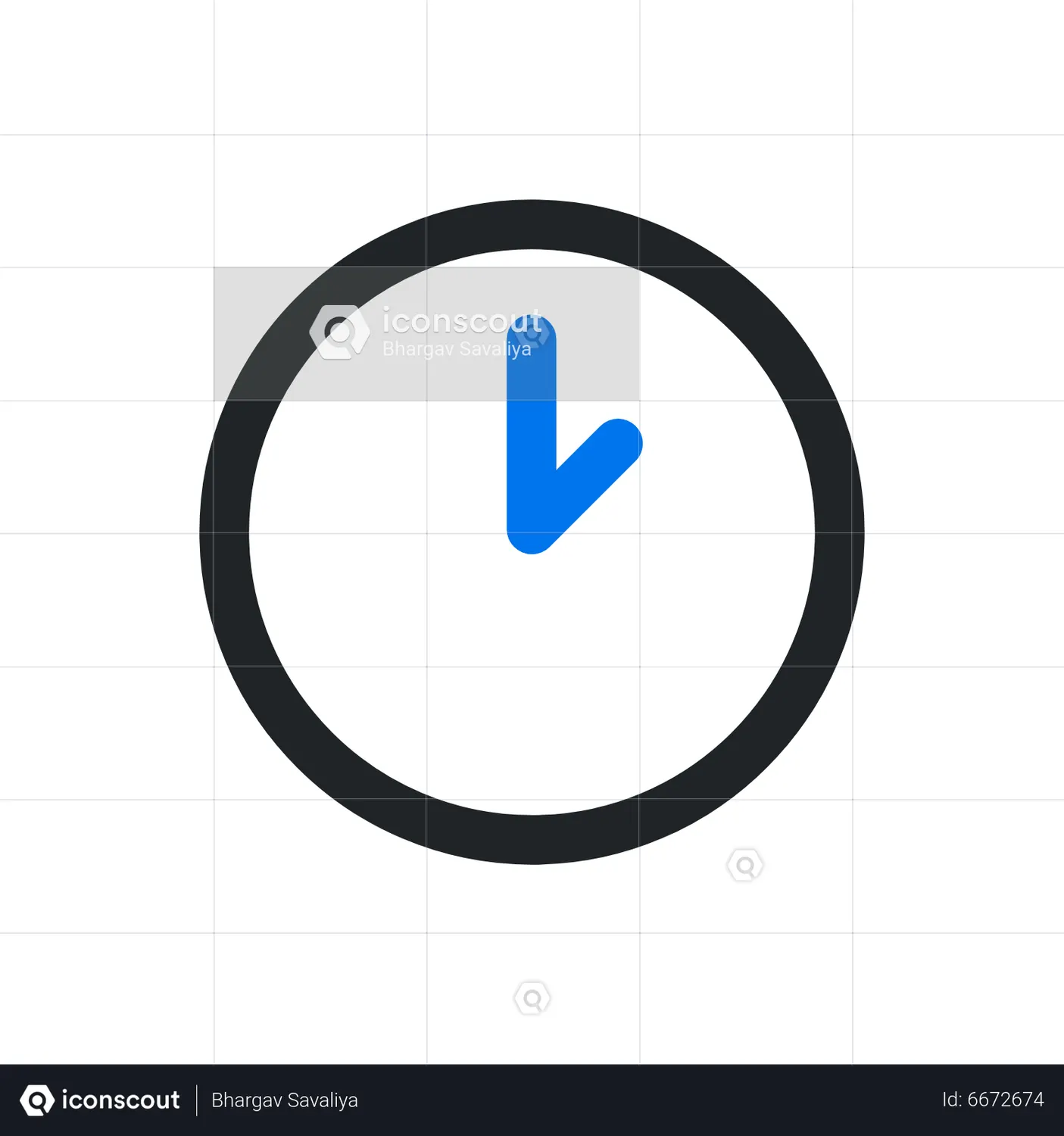Clock Animated Icon download in JSON, LOTTIE or MP4 format
