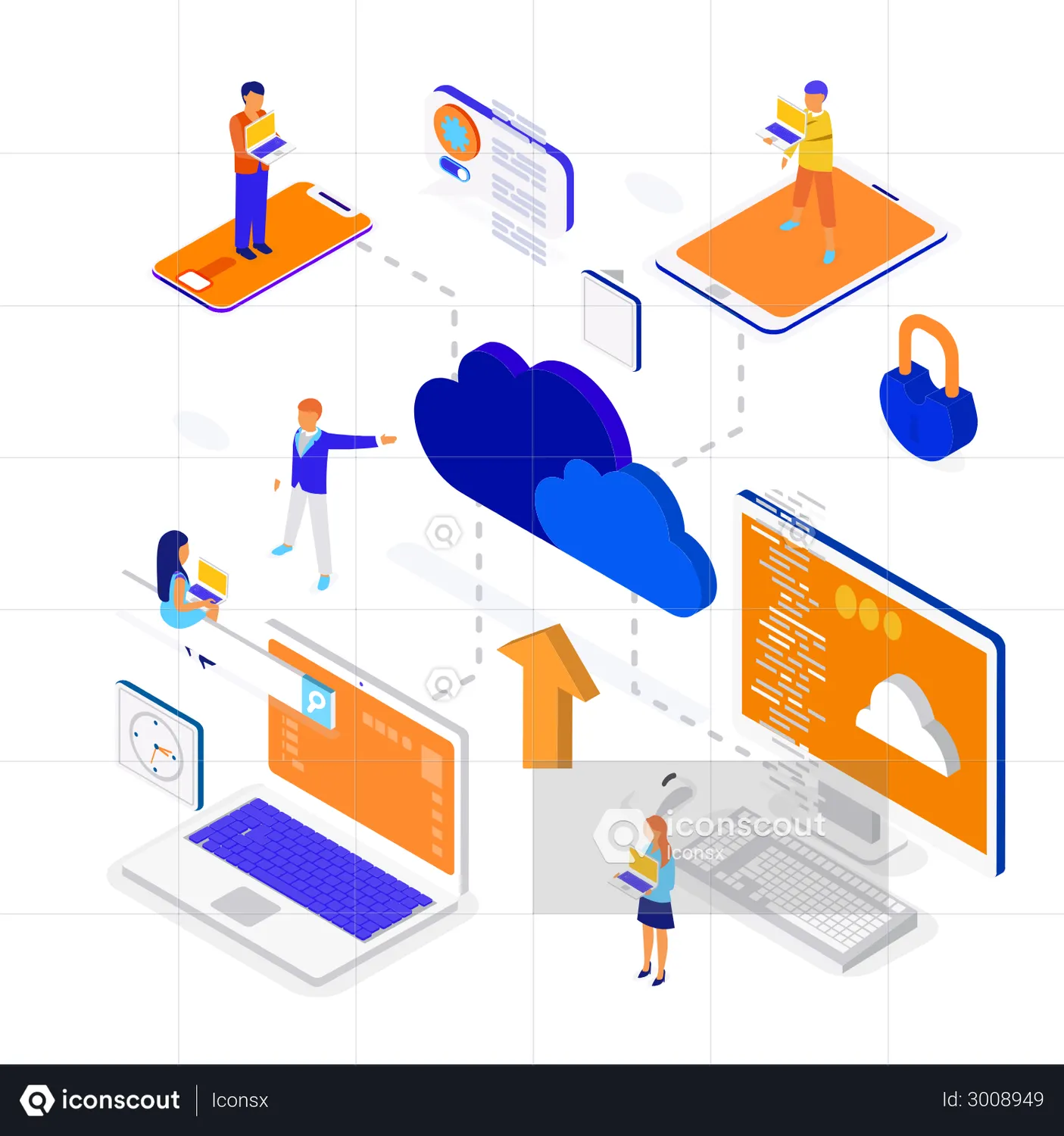 Cloud Computing Animation - Free Download Business Animations | IconScout