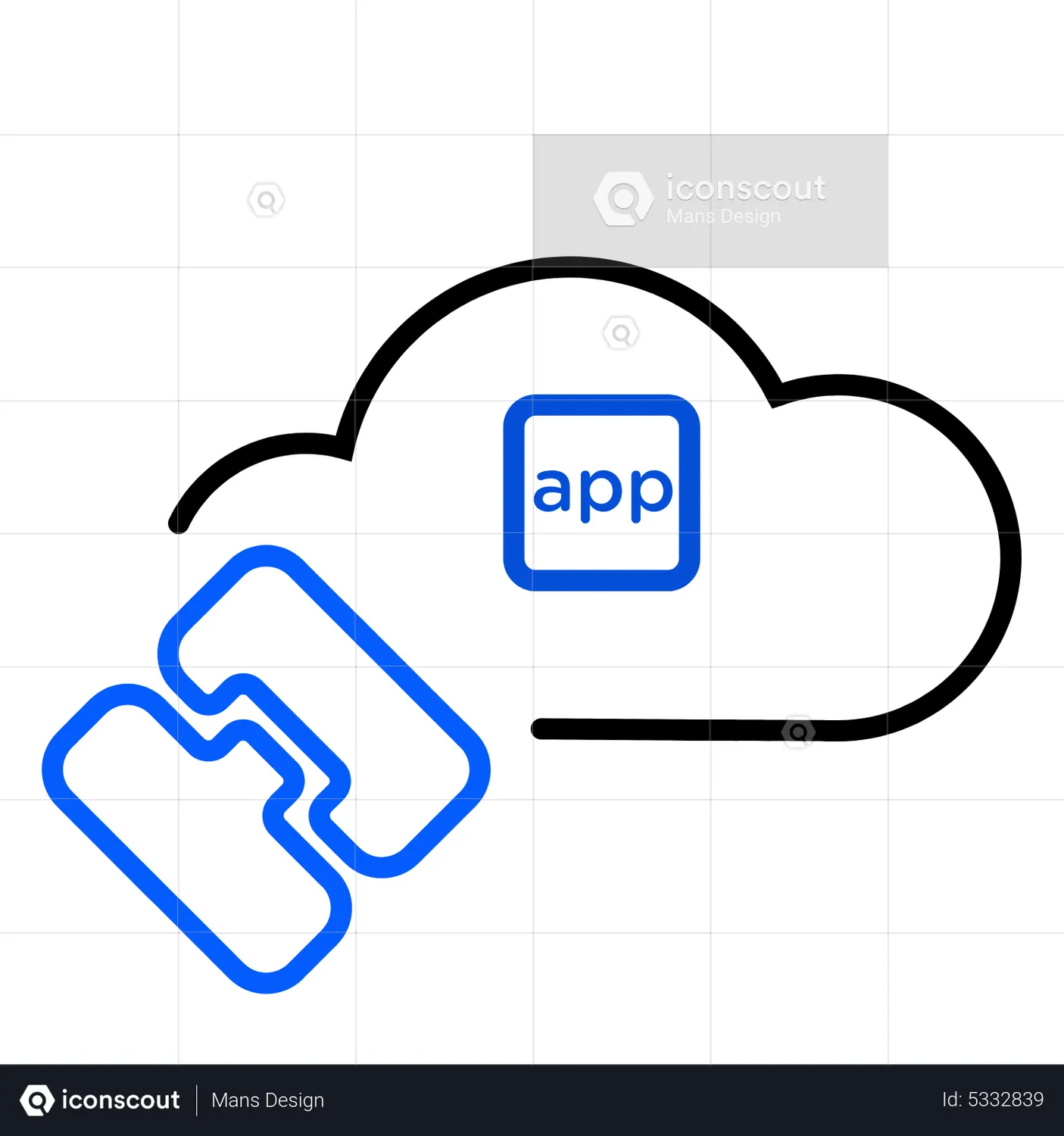 Cloud container app Animated Icon download in JSON, LOTTIE or MP4 format
