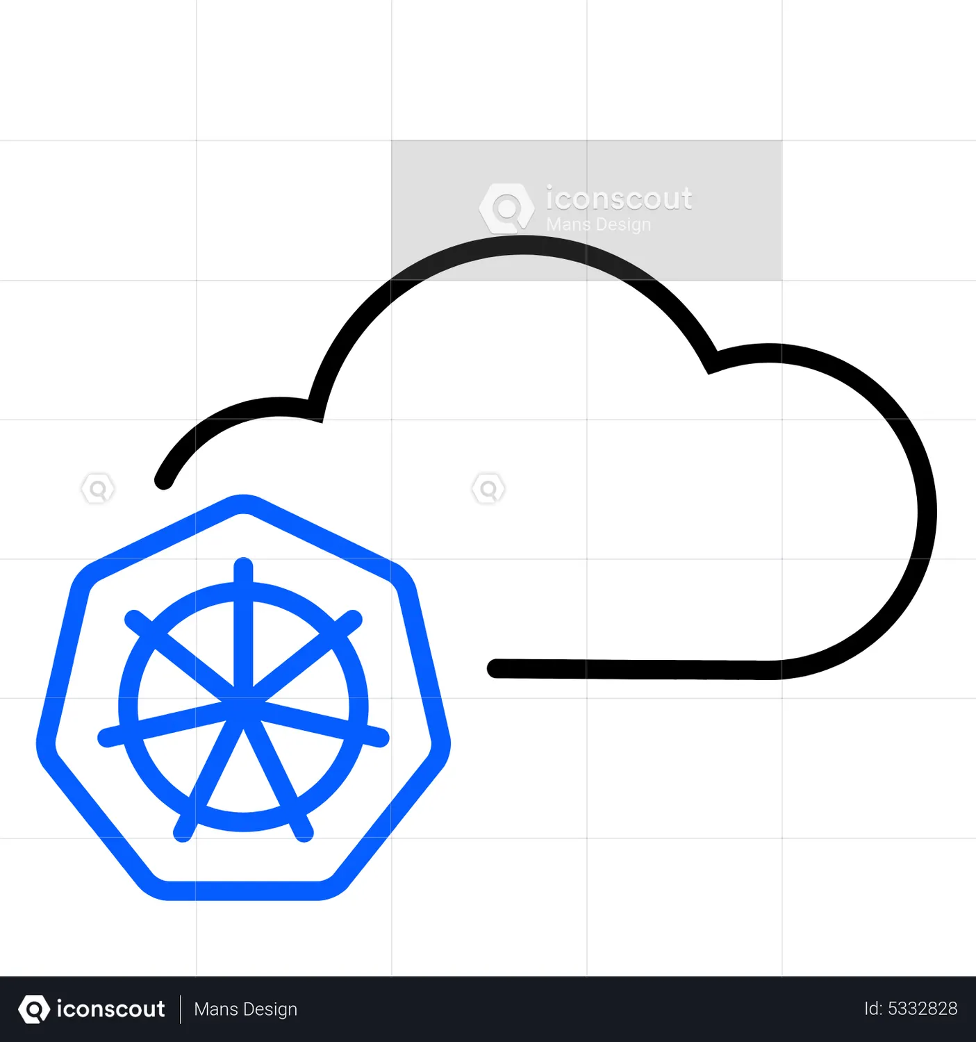 Cloud kubernetes Animated Icon download in JSON, LOTTIE or MP4 format