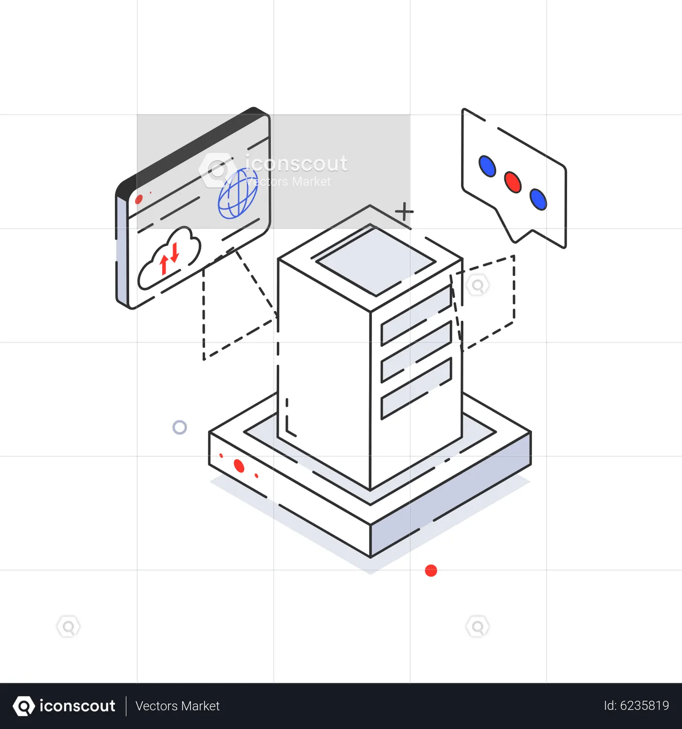 Cloud Server Animation - Free Download Network & Communication ...