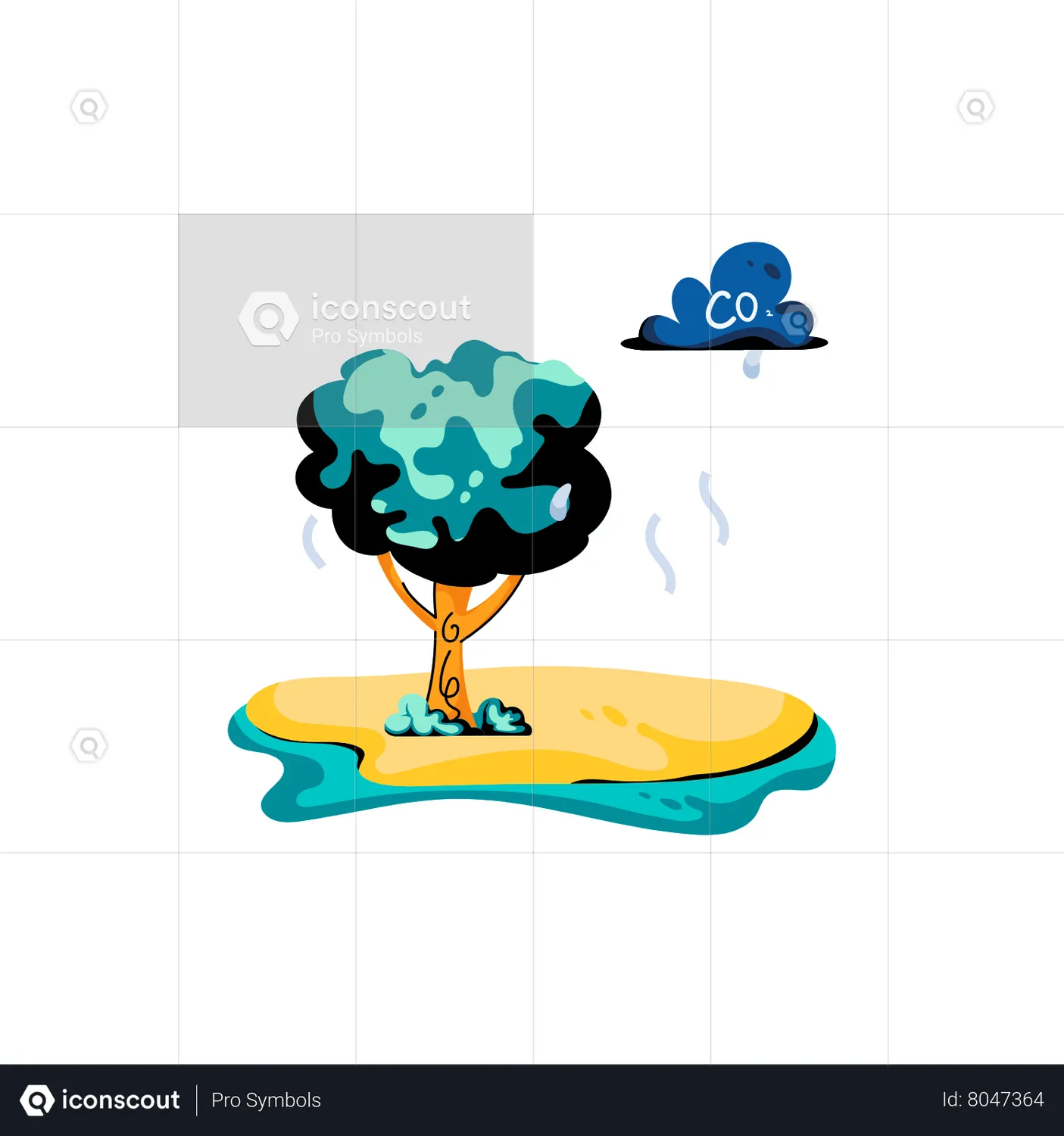 Co2 Emission Animated Icon download in JSON, LOTTIE or MP4 format