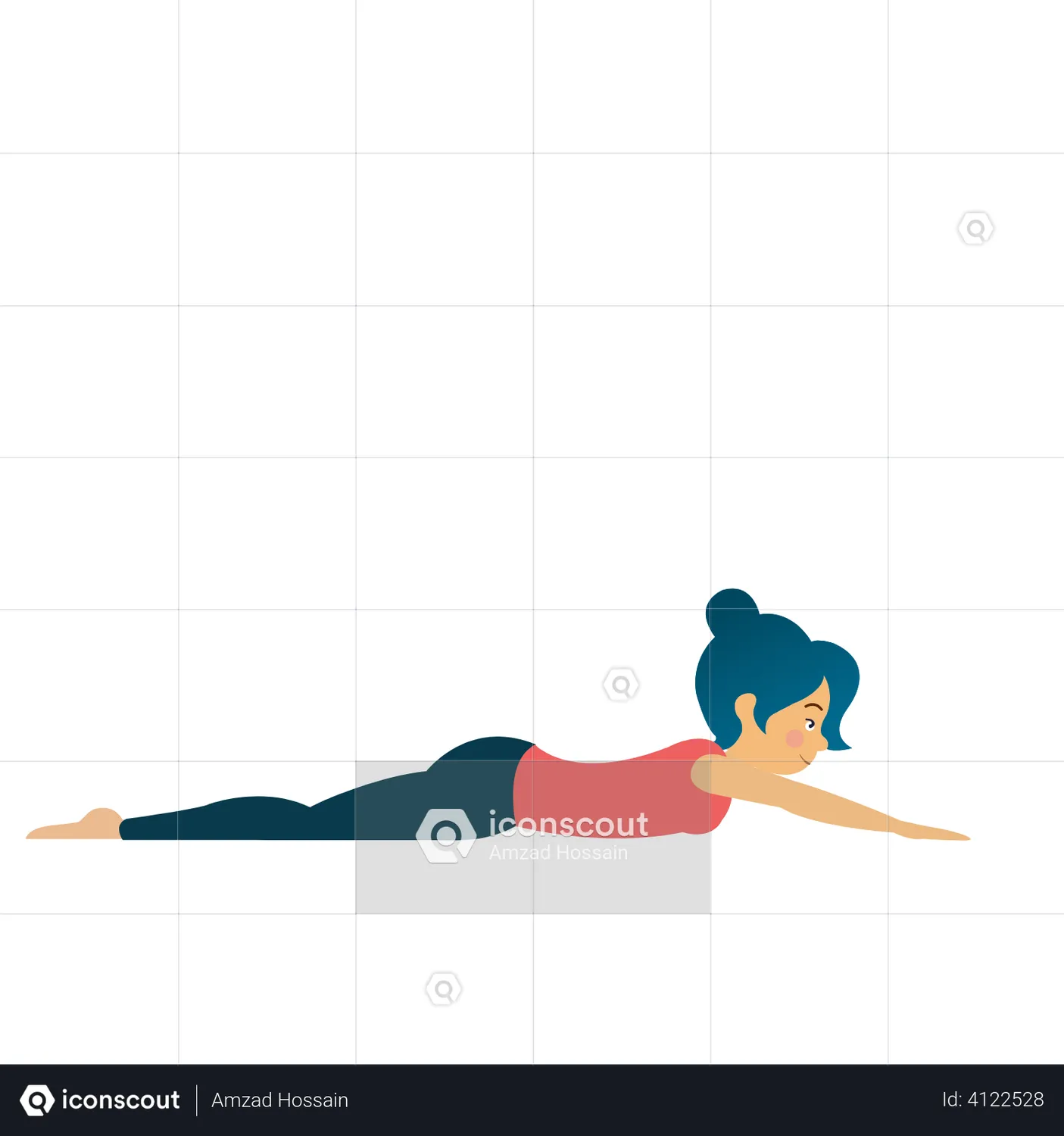 Cobra Pose Animated Icon download in JSON, LOTTIE or MP4 format