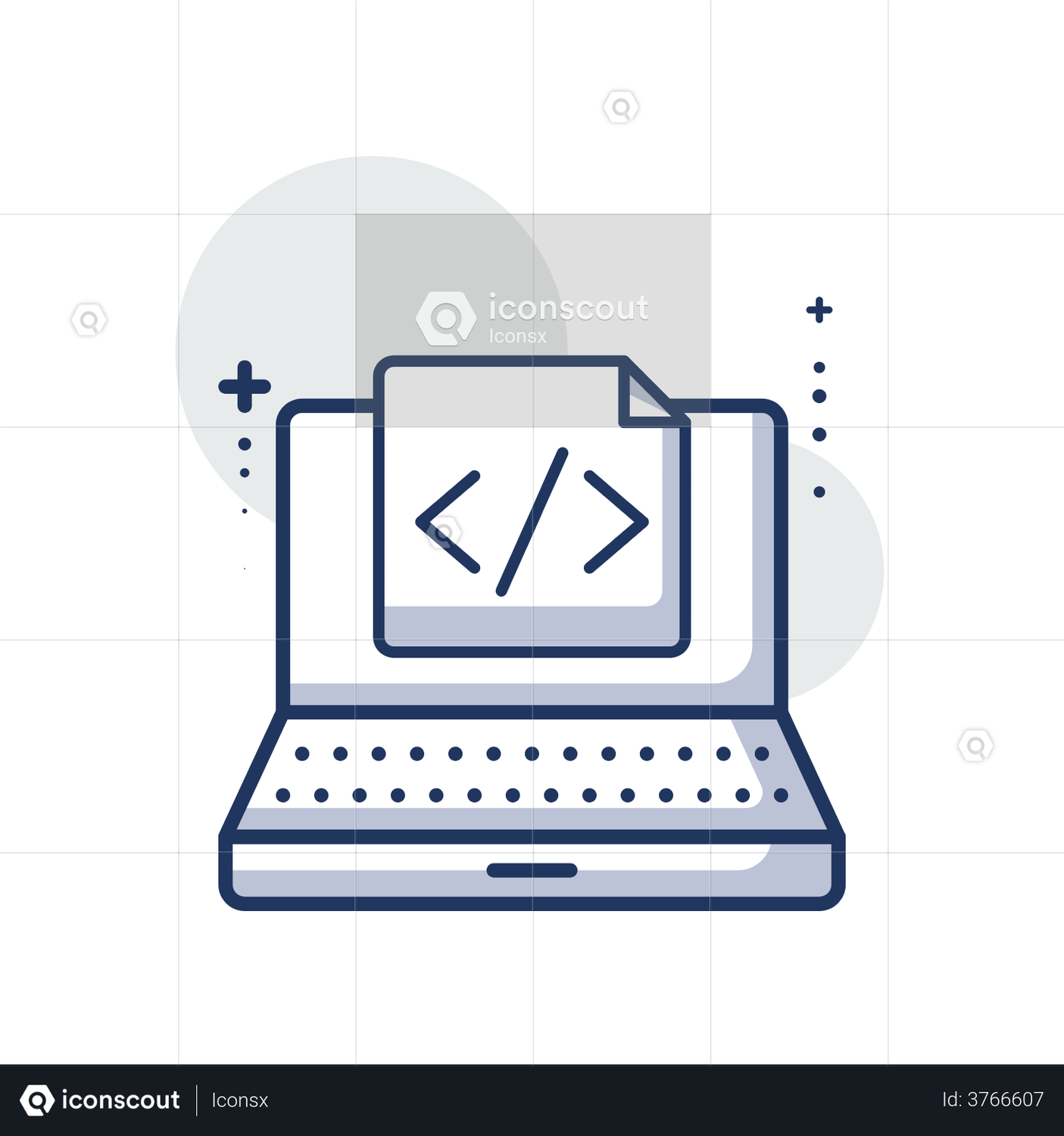 Coding animation by iconsx lottiefiles