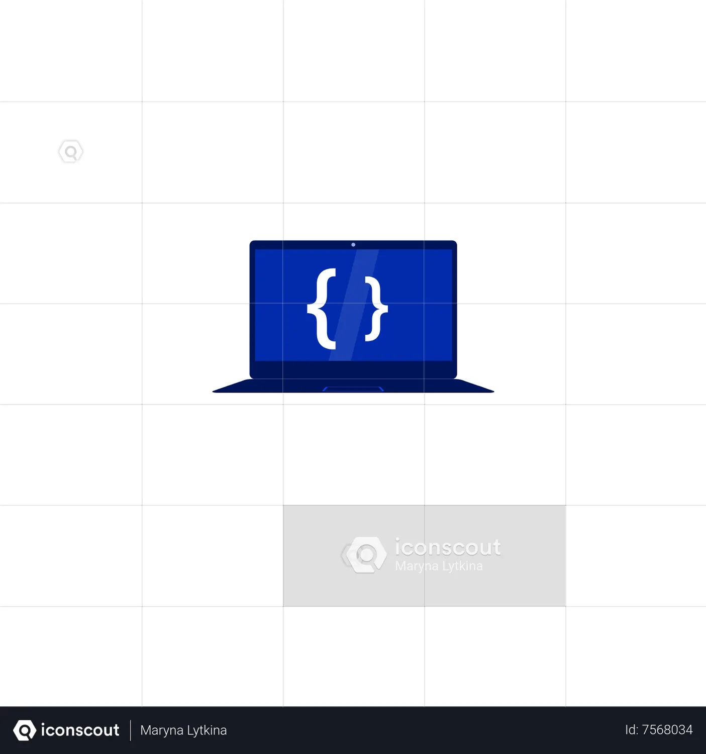 Coding on laptop Animated Icon download in JSON, LOTTIE or MP4 format