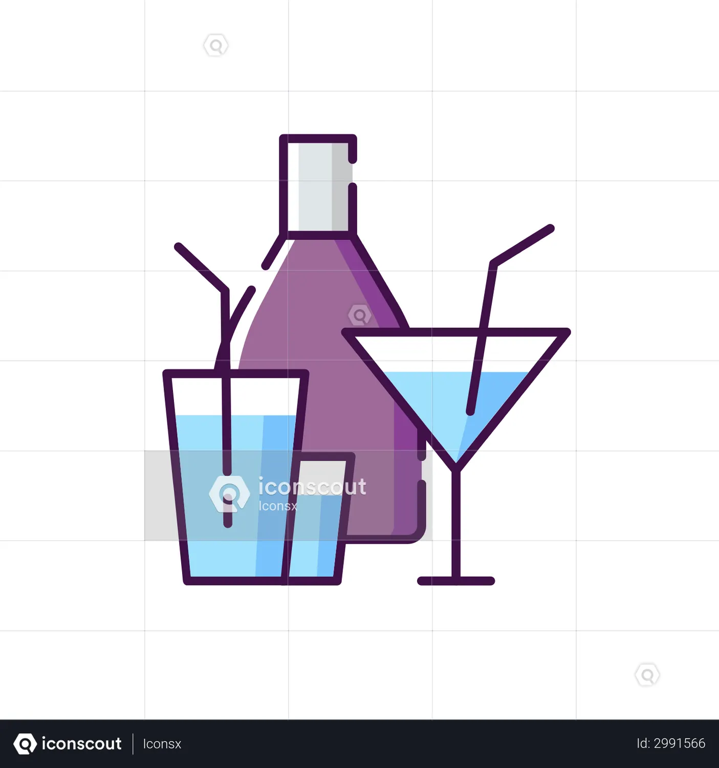 Cold Drinks Animated Icon download in JSON, LOTTIE or MP4 format