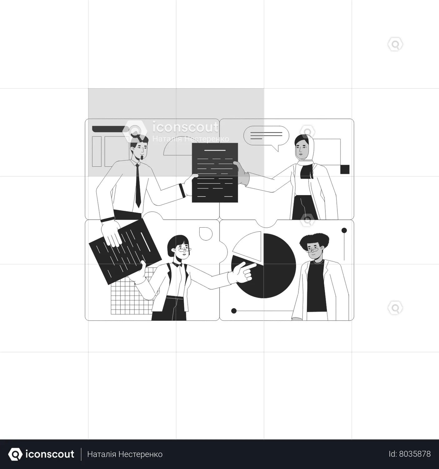 Collaboration Colleagues Animation - Free Download Business Animations ...