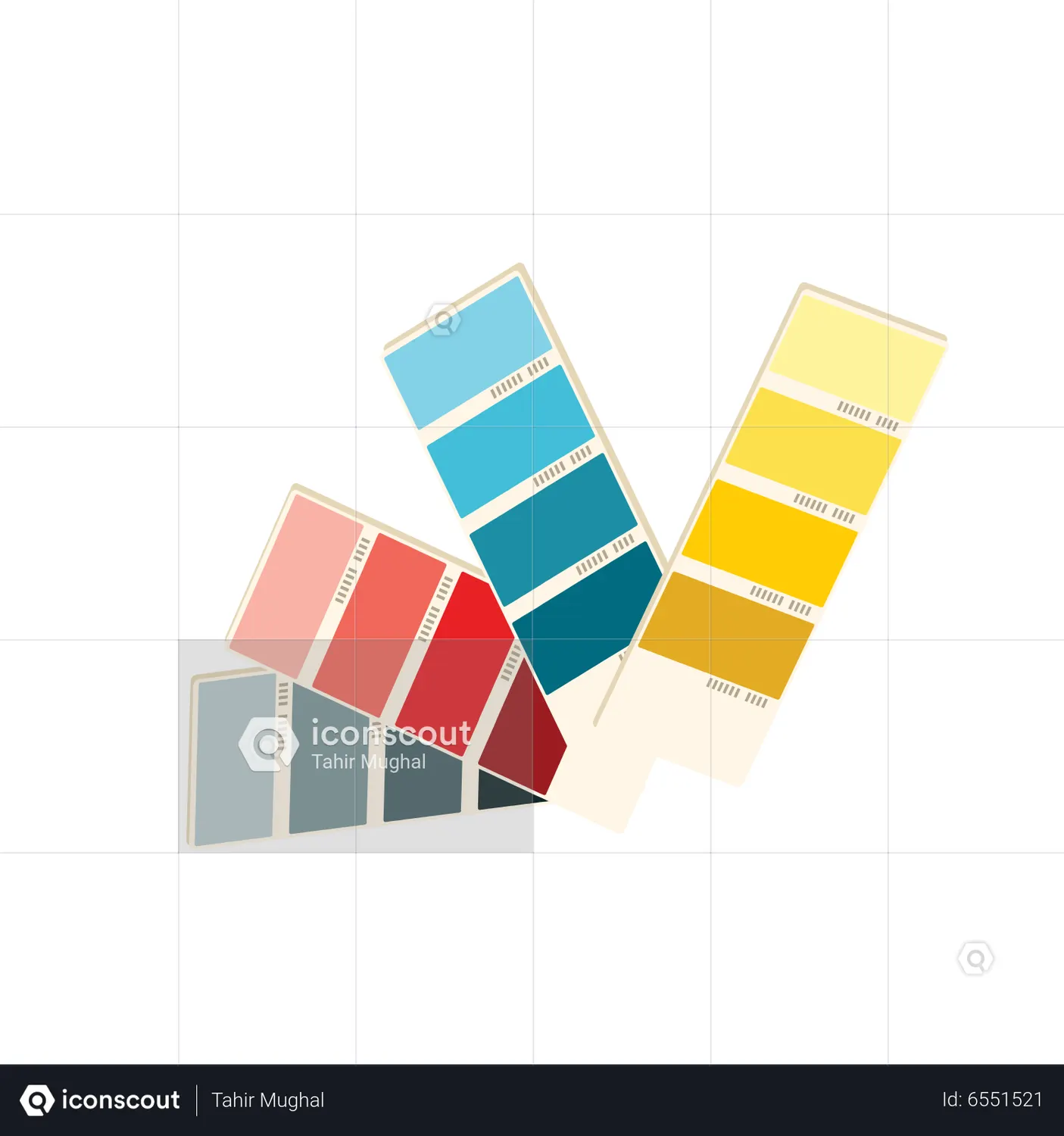 Color Palette Animated Icon download in JSON, LOTTIE or MP4 format