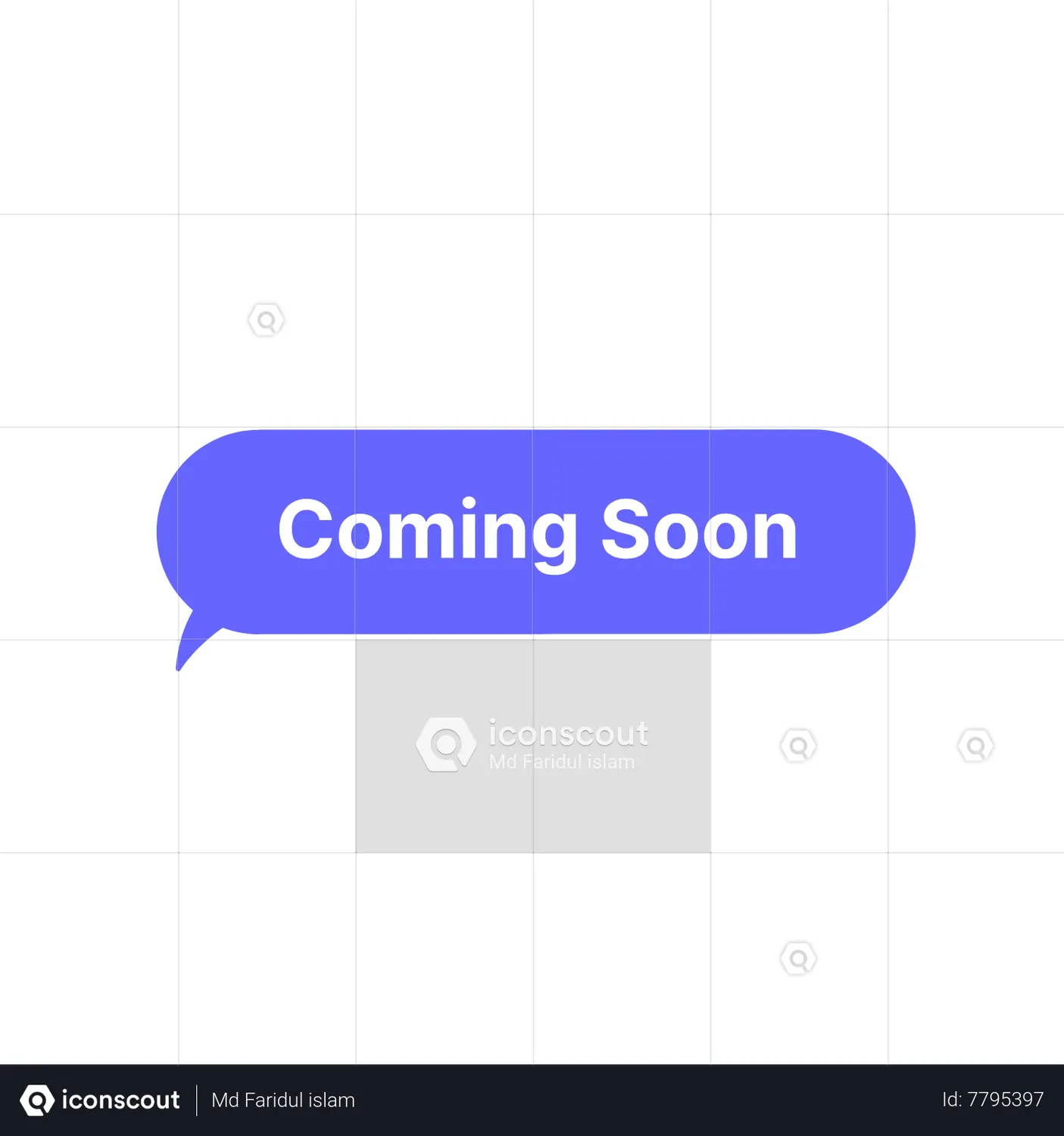 Coming Soon Animated Icon download in JSON, LOTTIE or MP4 format