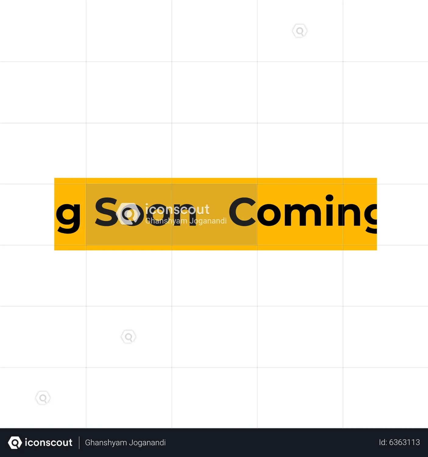 Coming Soon Banner Animated Icon download in JSON, LOTTIE or MP4 format