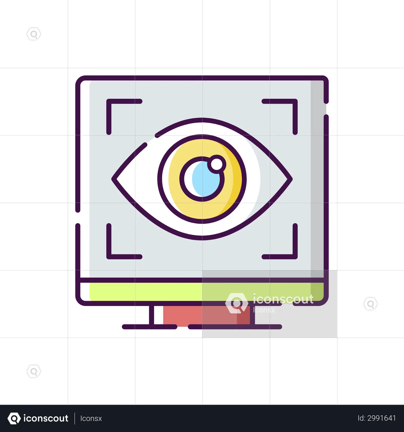 Computer Vision Animated Icon download in JSON, LOTTIE or MP4 format