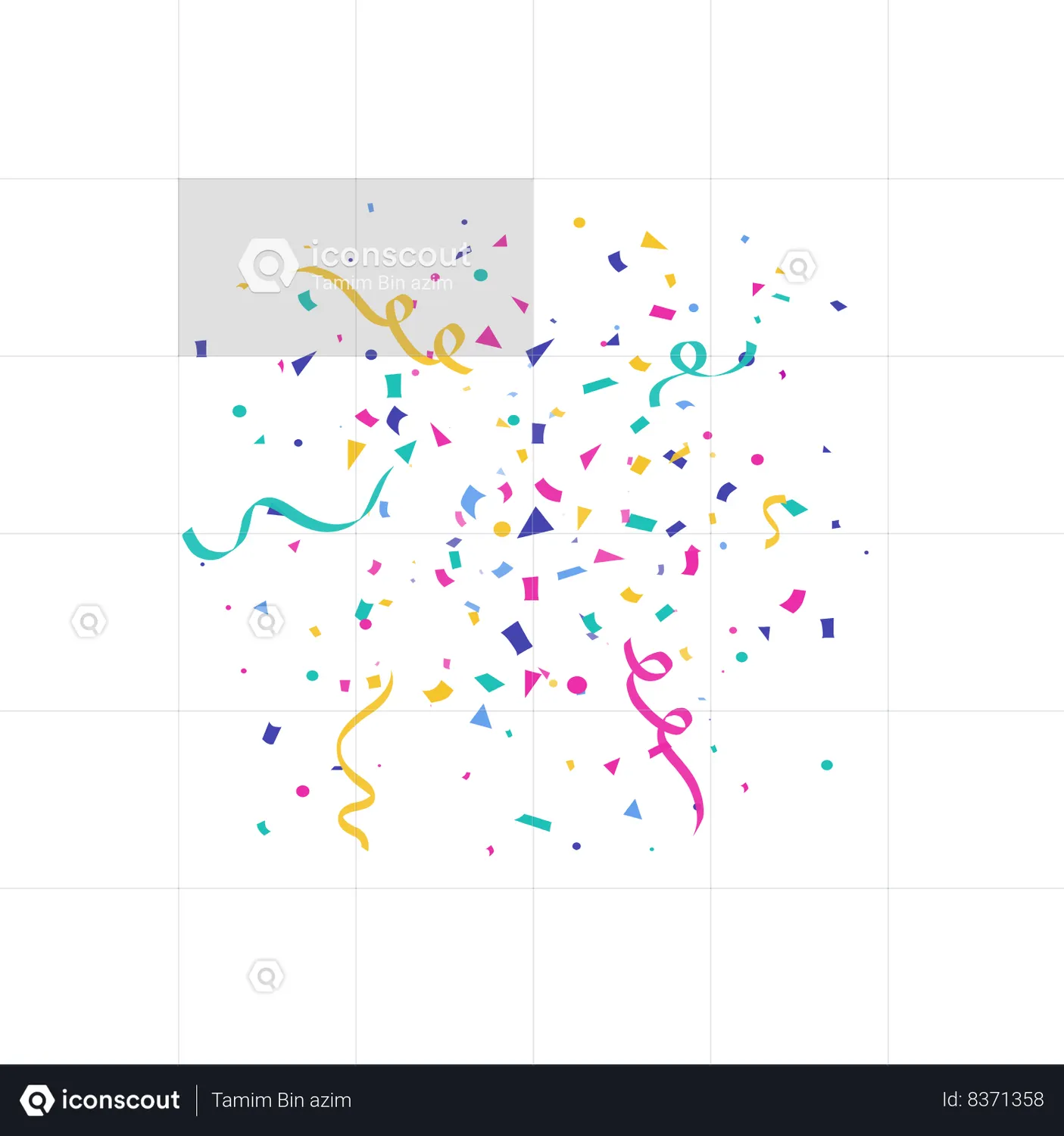 Confetti Animated Icon download in JSON, LOTTIE or MP4 format