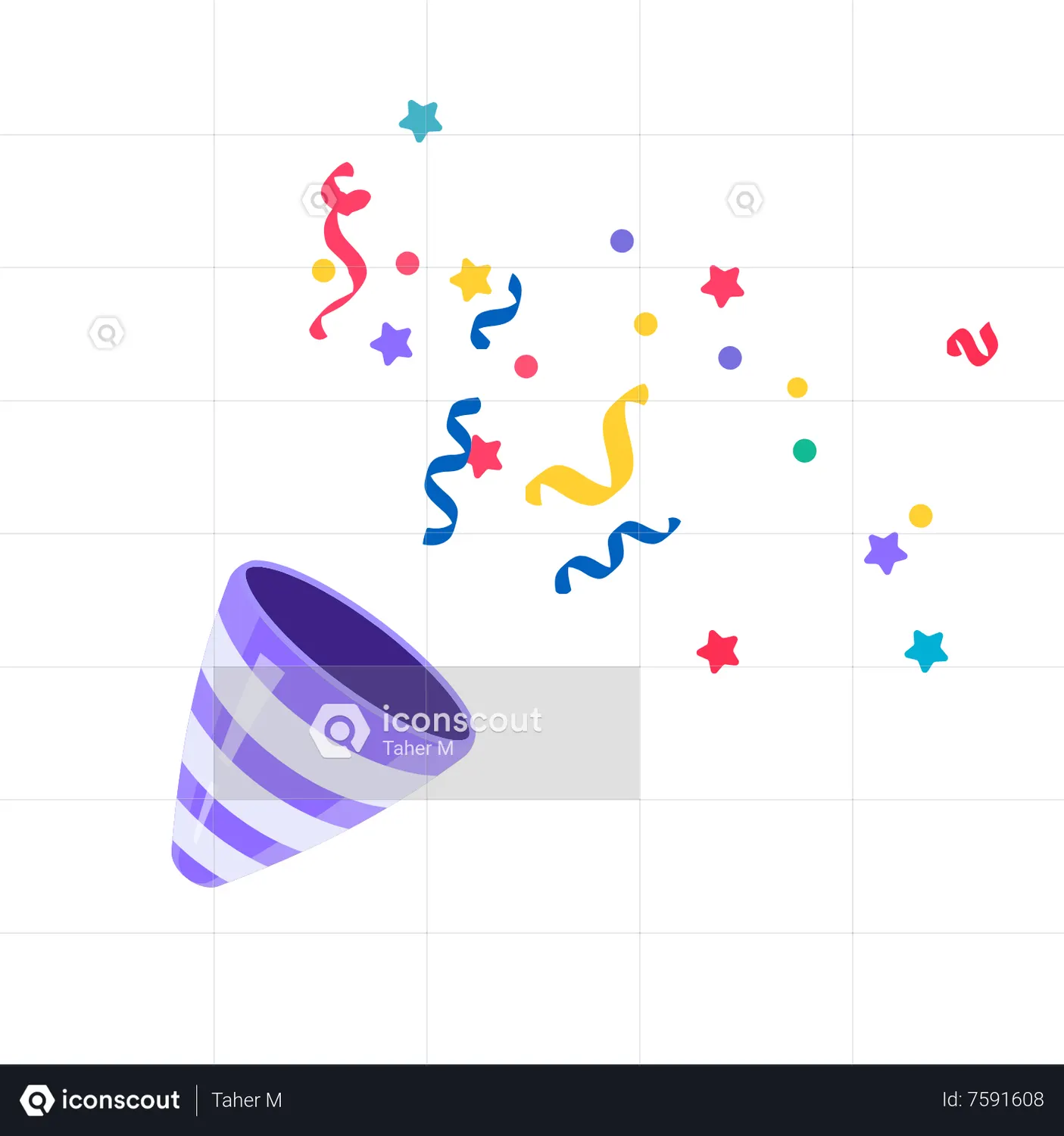 Confetti Animated Icon download in JSON, LOTTIE or MP4 format