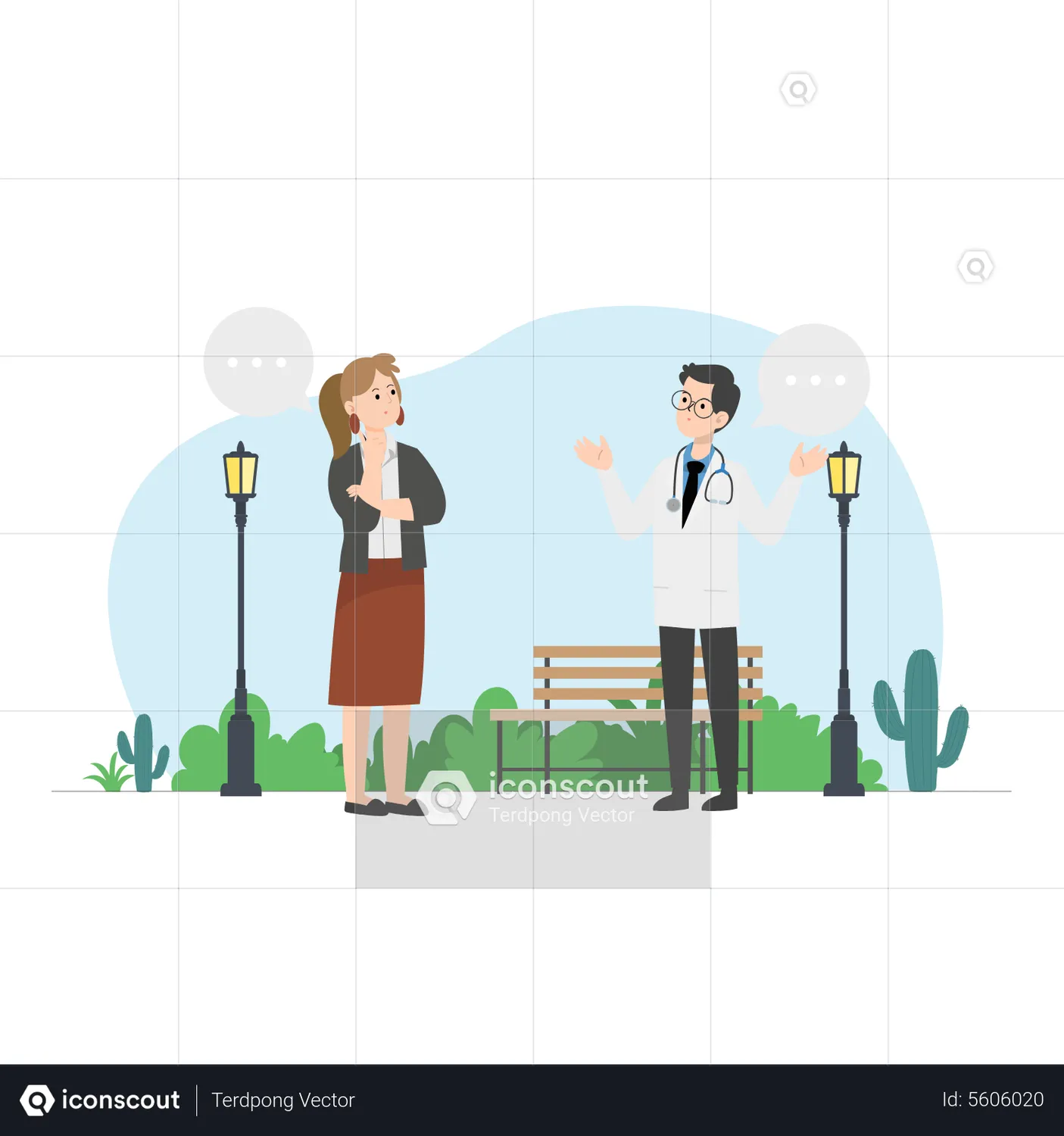 Counseling Therapist Animated Illustration download in JSON, LOTTIE or ...