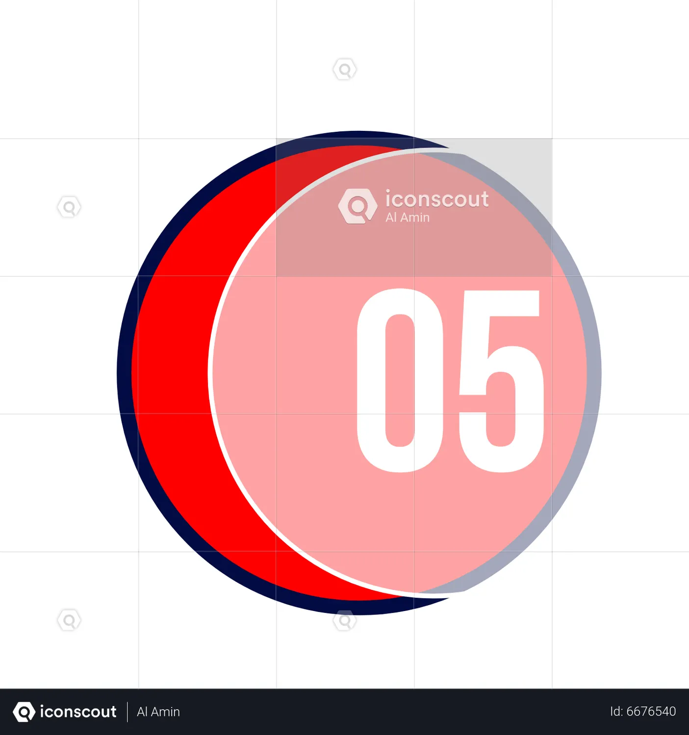 Countdown Animated Icon download in JSON, LOTTIE or MP4 format