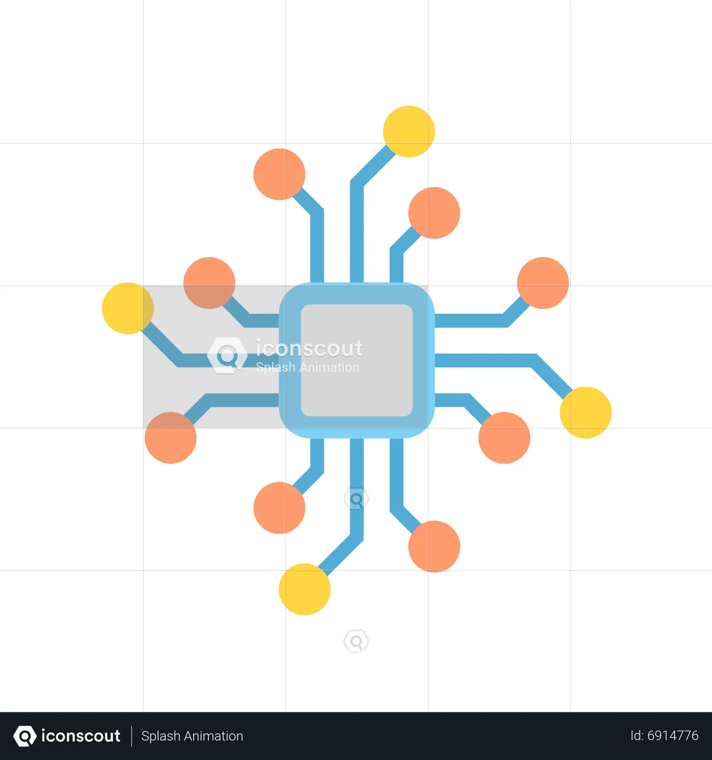 CPU Chip Animated Icon - Free Download Science & Technology Animated ...