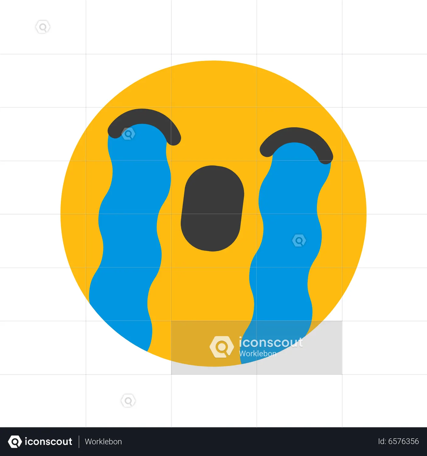 Emoji Crying Emoji Animated Icon download in JSON, LOTTIE or MP4 format