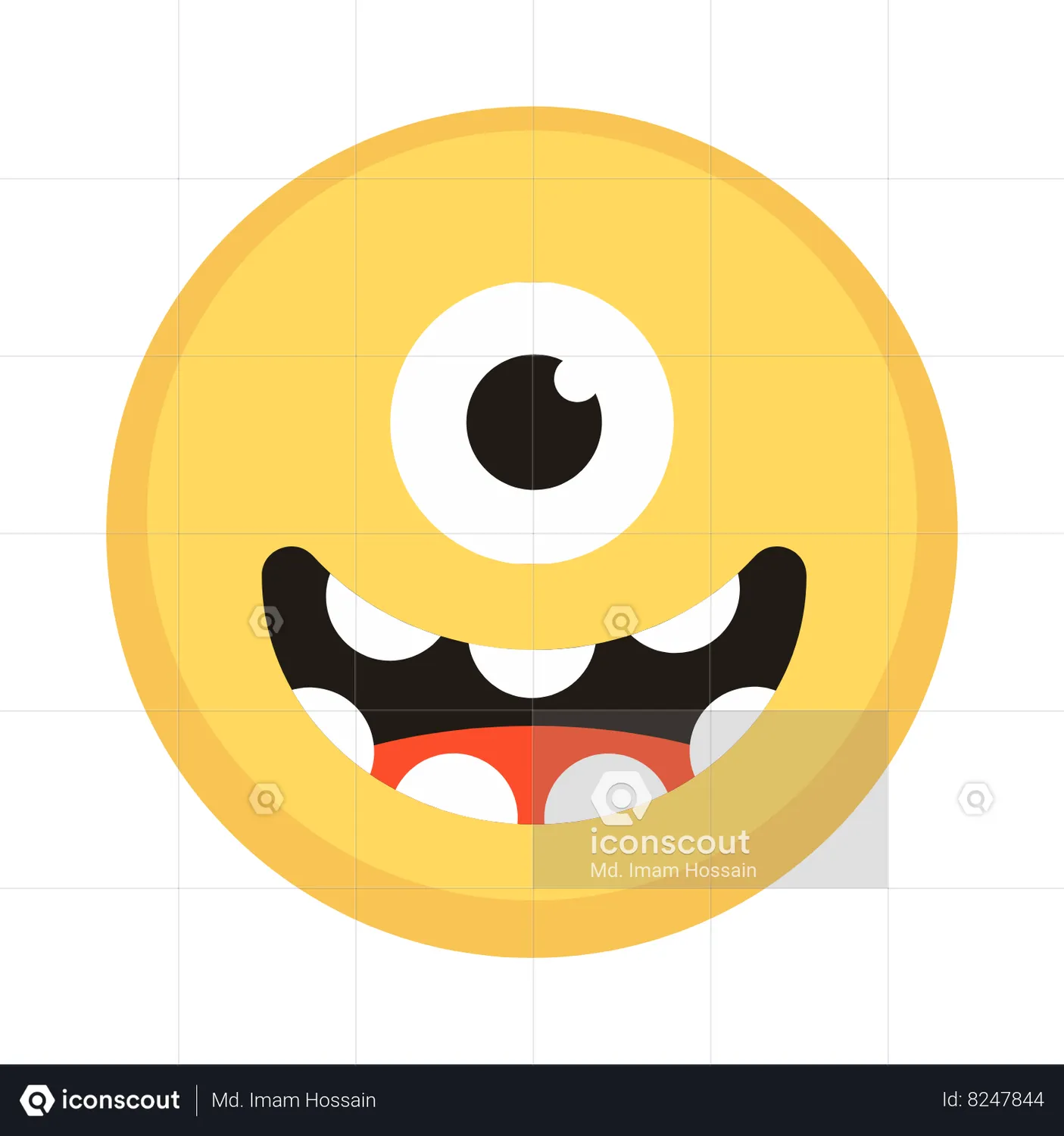 Cyclops Emoji Animated Icon download in JSON, LOTTIE or MP4 format