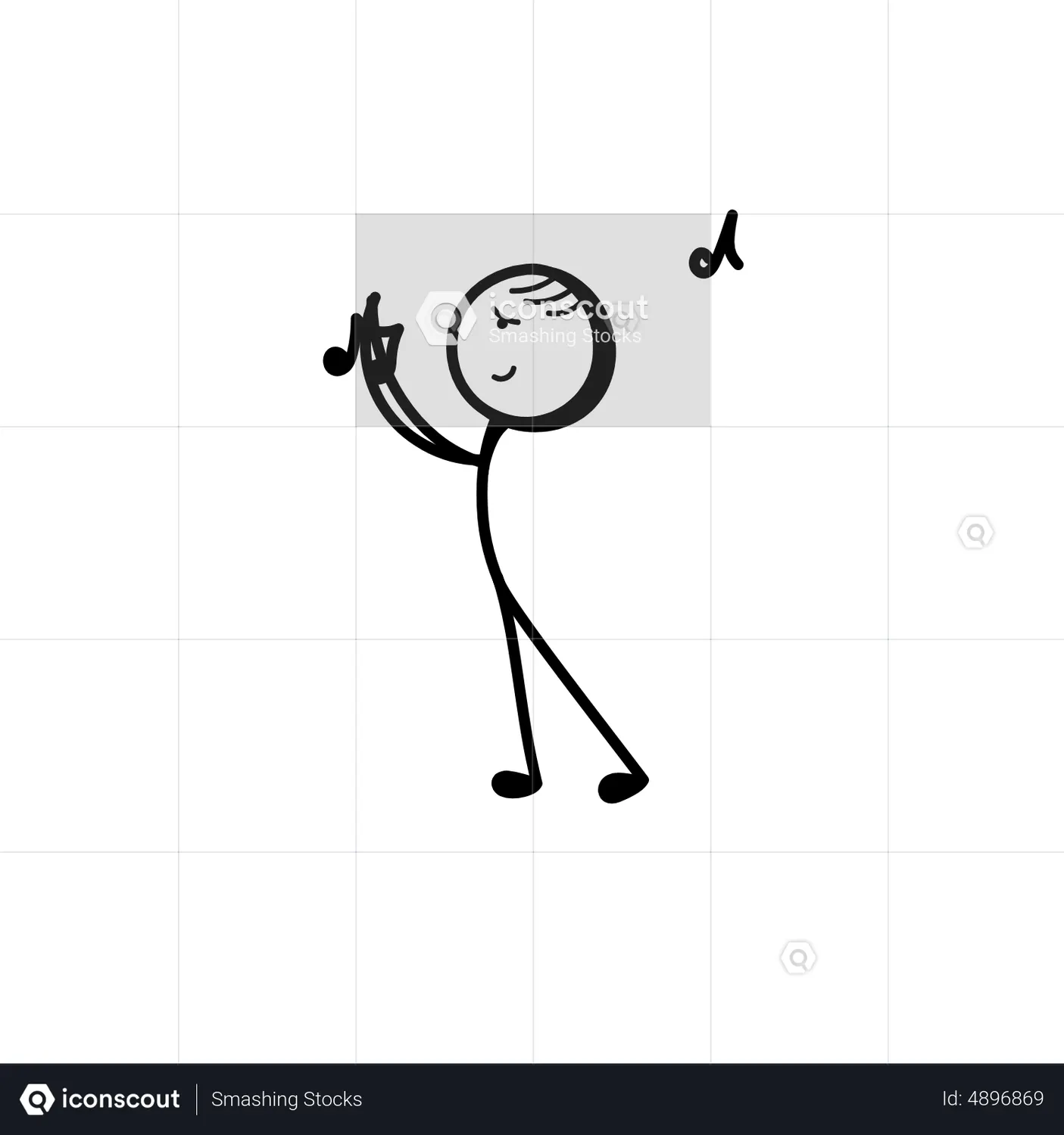 Dancing Animated Illustration download in JSON, LOTTIE or MP4 format