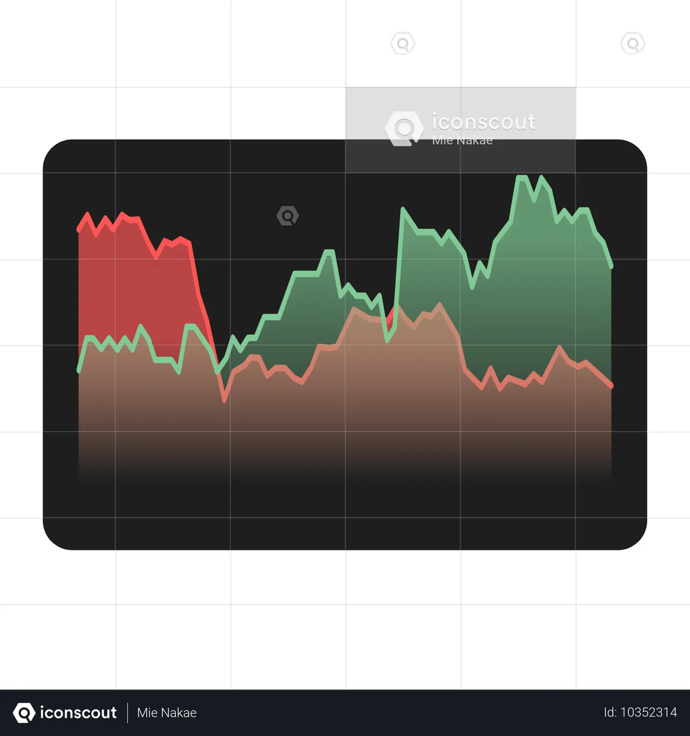 Dashboard Positive And Negative Chart Line Animated Icon - Free ...