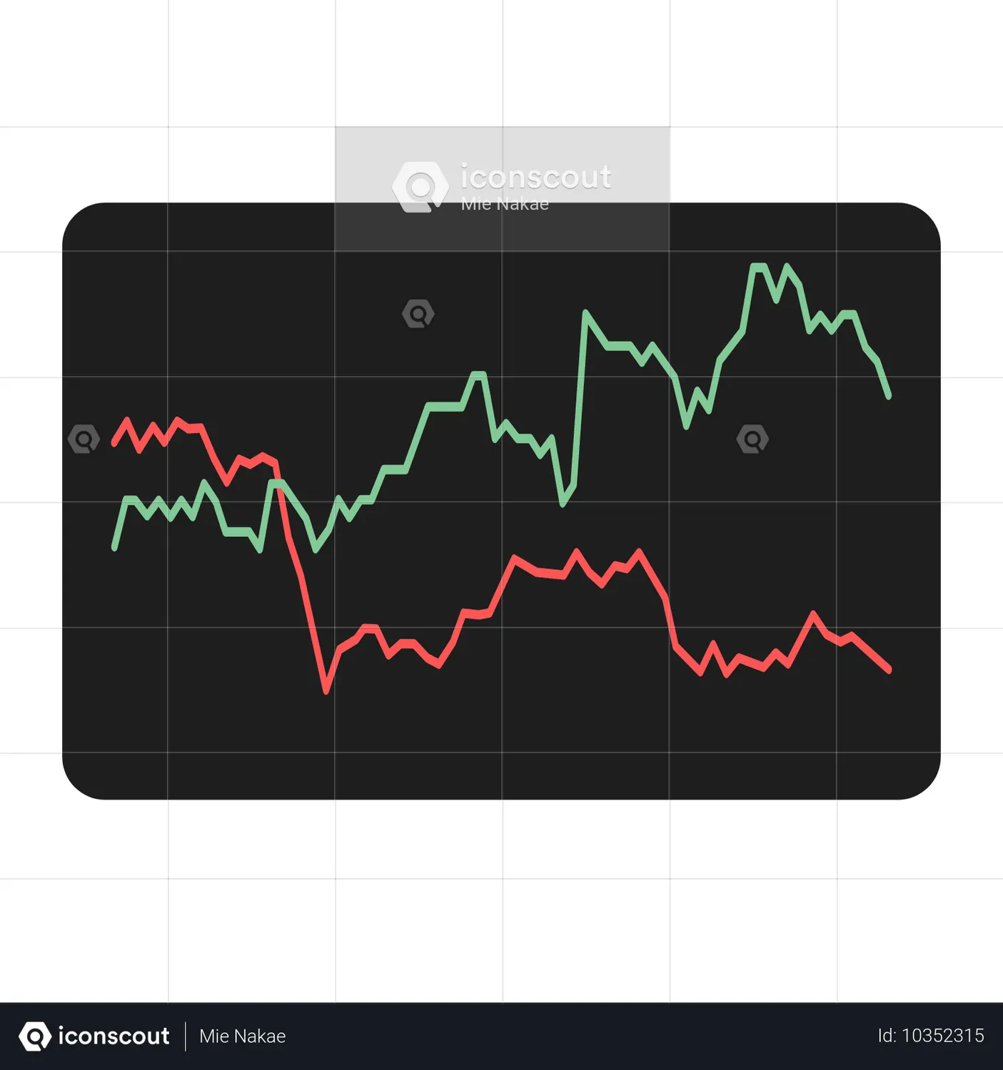 Dashboard Positive And Negative Chart Line Animated Icon - Free ...
