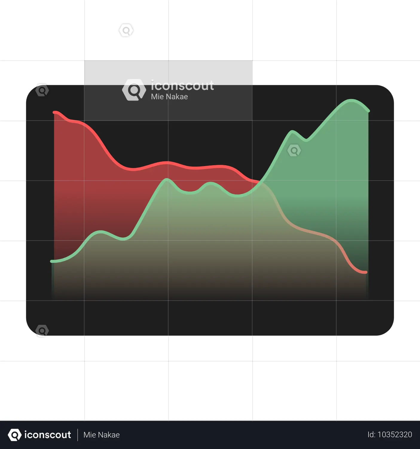 Dashboard Positive And Negative Chart Wave Line Animated Icon - Free ...
